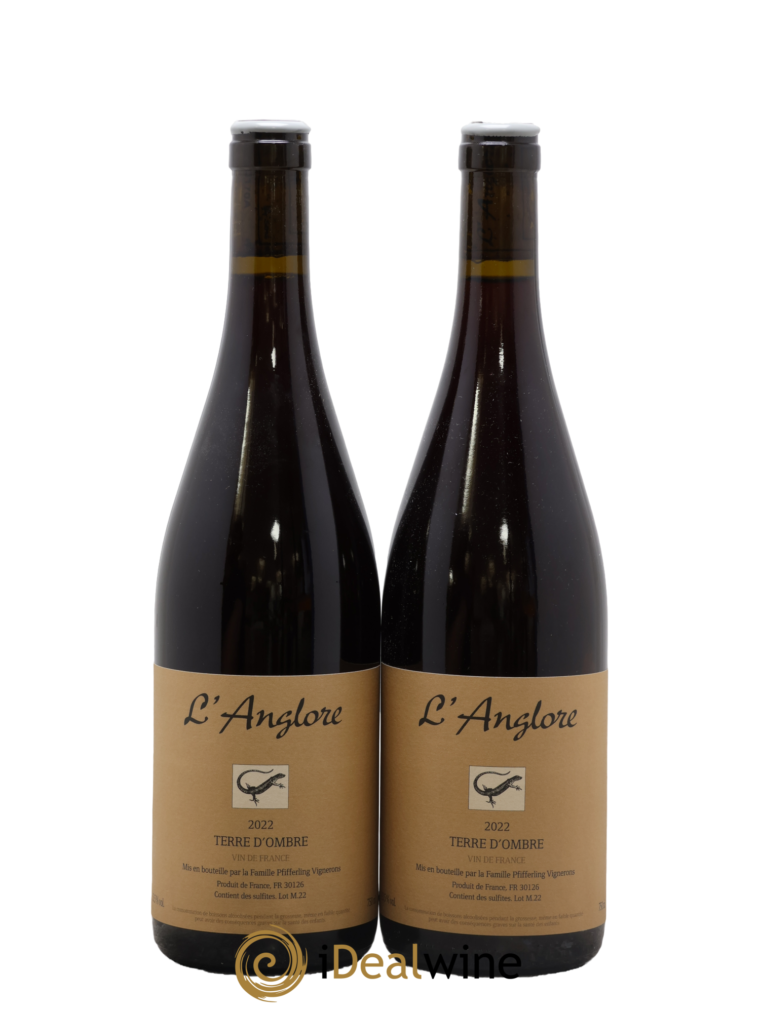 Vin de France Terre d'Ombre L'Anglore 2022 - Lot de 2 bouteilles - 0