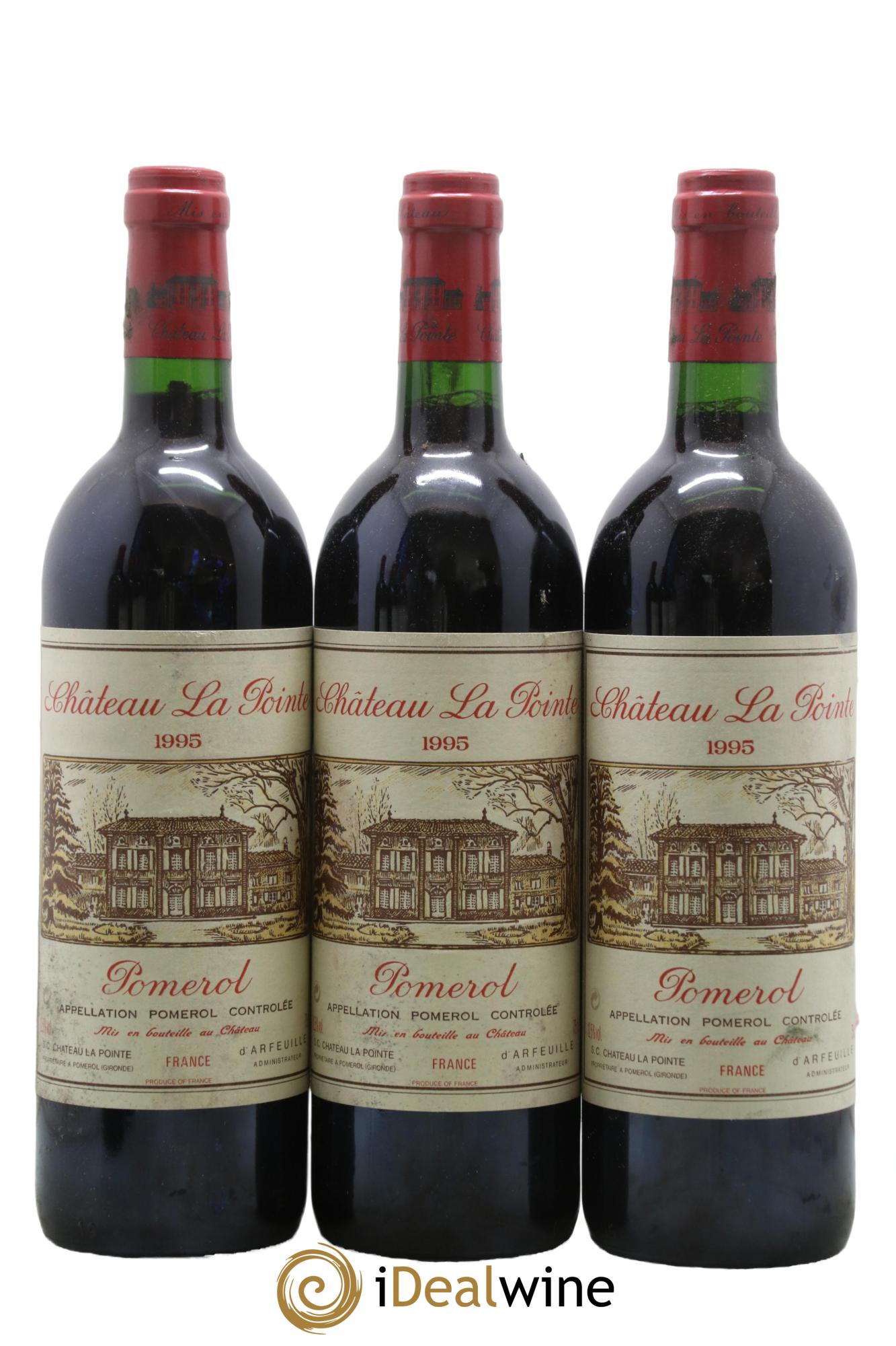 Château la Pointe 1995 - Lotto di 3 bottiglie - 0