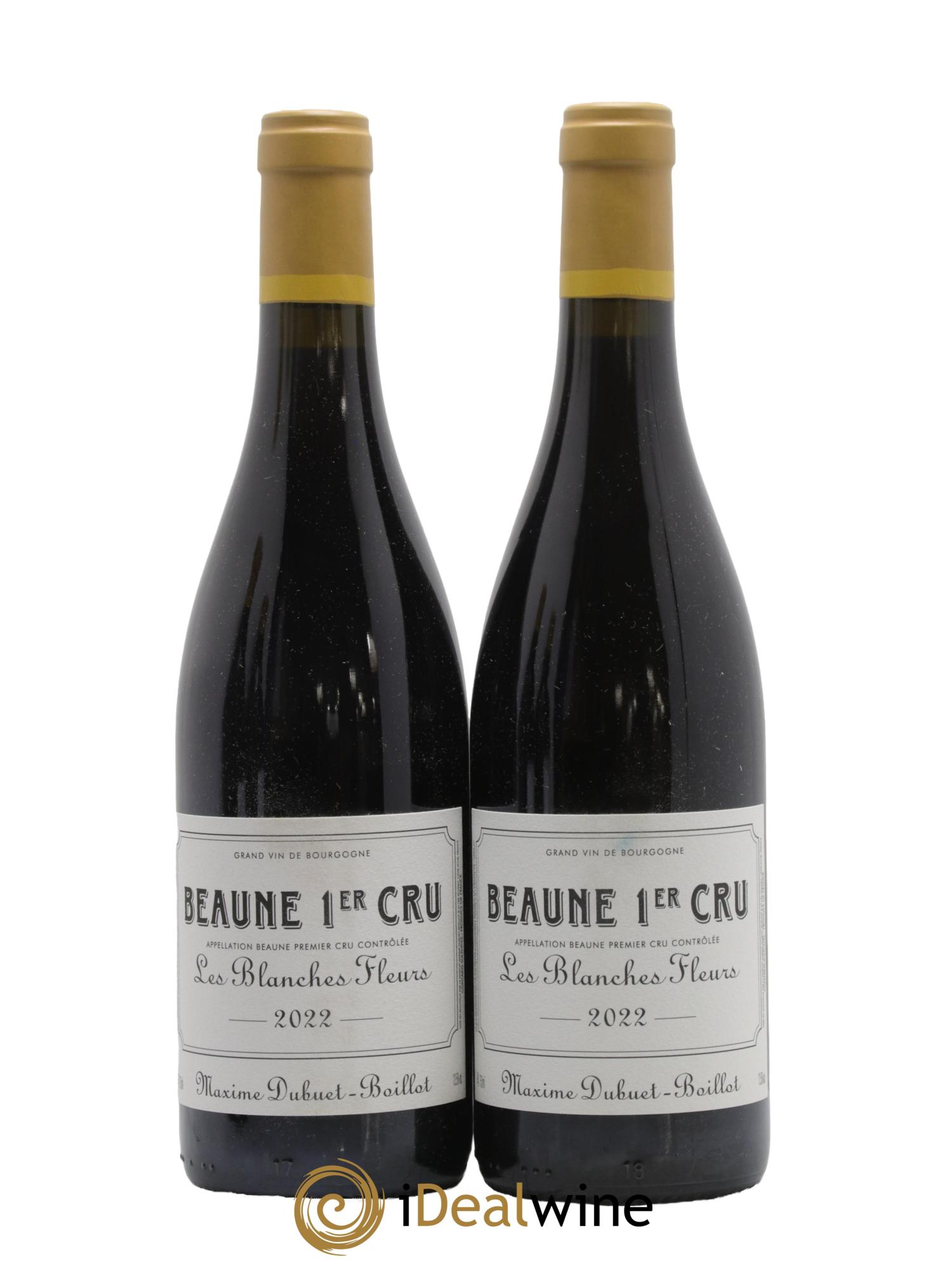 Beaune 1er Cru Blanches Fleurs Maxime Dubuet Boillot 2022 - Lot of 2 bottles - 0