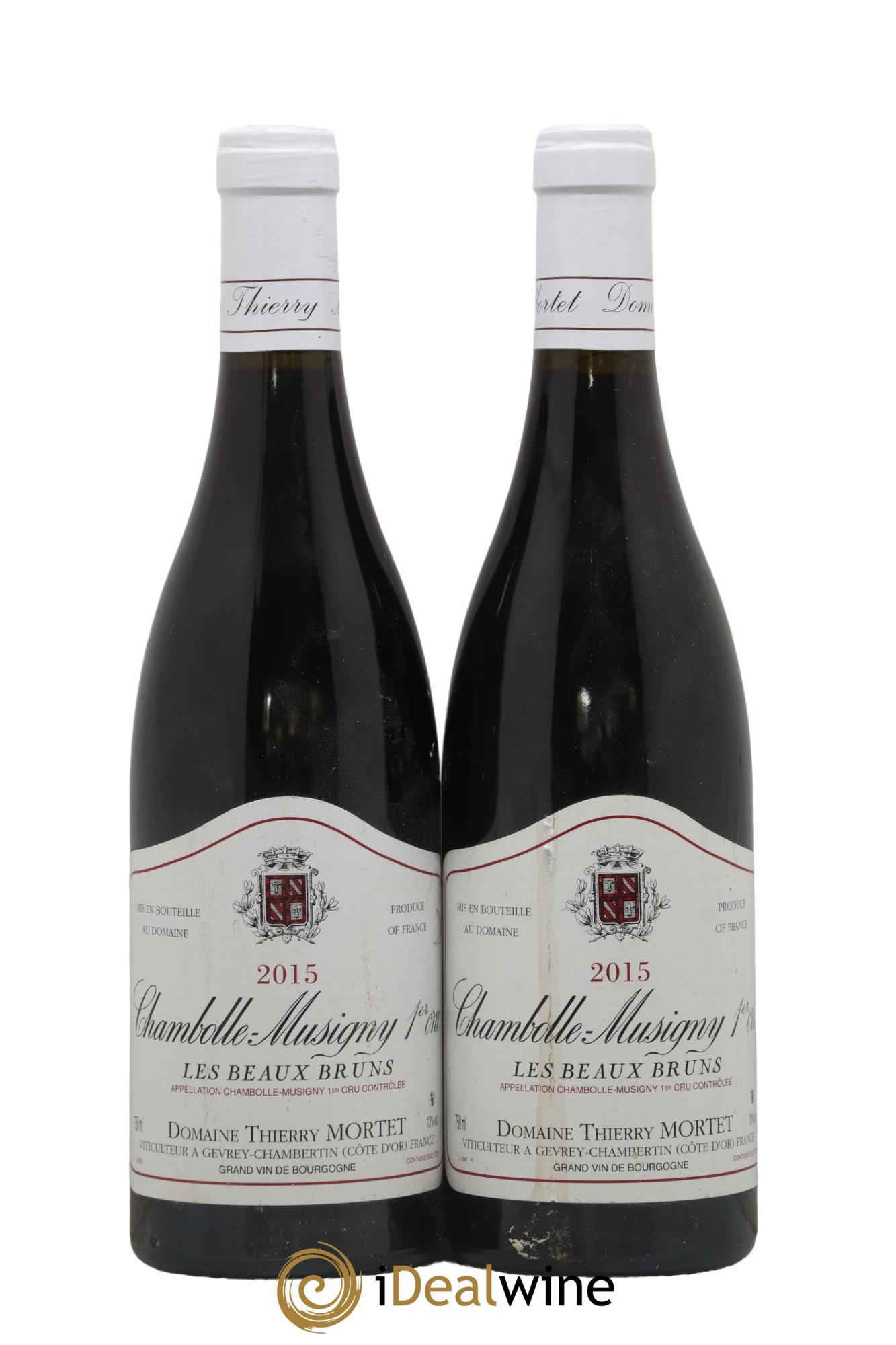 Chambolle-Musigny 1er Cru Aux Beaux Bruns Thierry Mortet (Domaine) 2015 - Lot de 2 bouteilles - 0