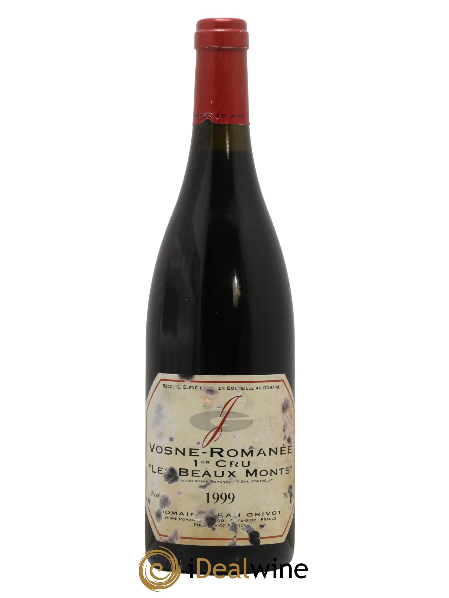 Vosne-Romanée 1er Cru Les Beaux-Monts Jean Grivot 1999 - Lot de 1 bouteille - 0