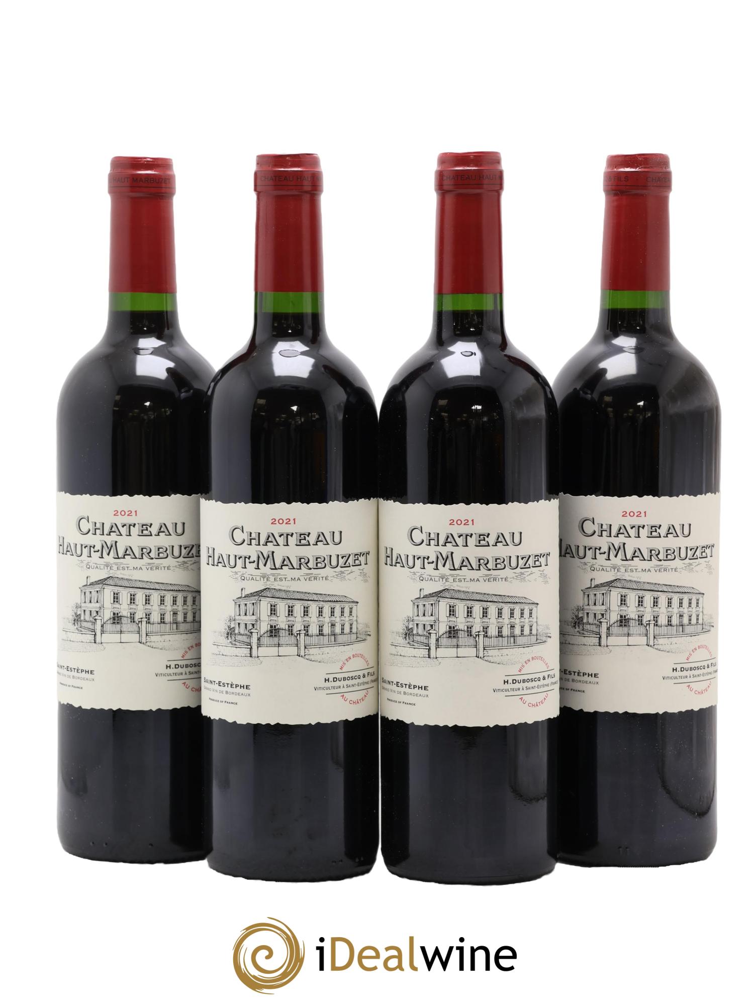 Château Haut Marbuzet 2021 - Lotto di 4 bottiglie - 0
