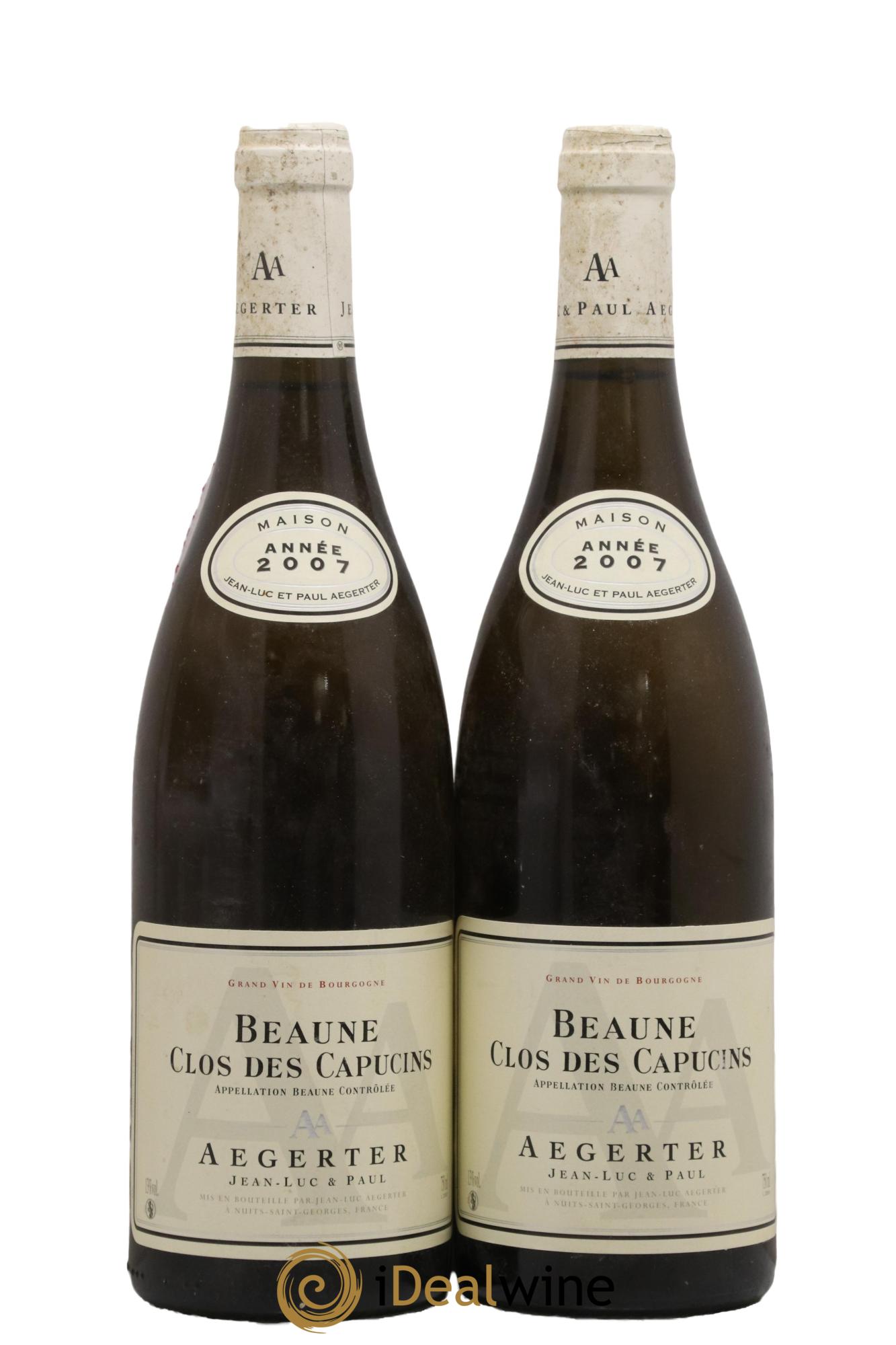 Beaune Clos Des Capucins Aegerter 2007 - Lot de 2 bouteilles - 0