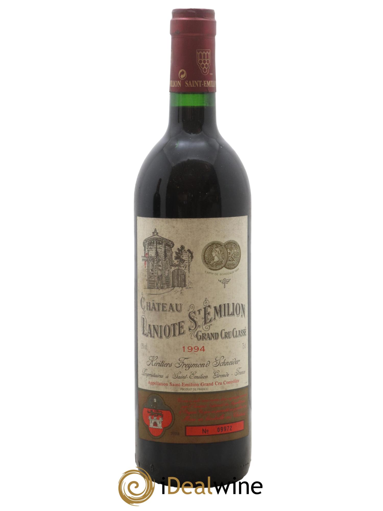 Château Laniote Grand Cru Classé 1994 - Lot de 1 bouteille - 0