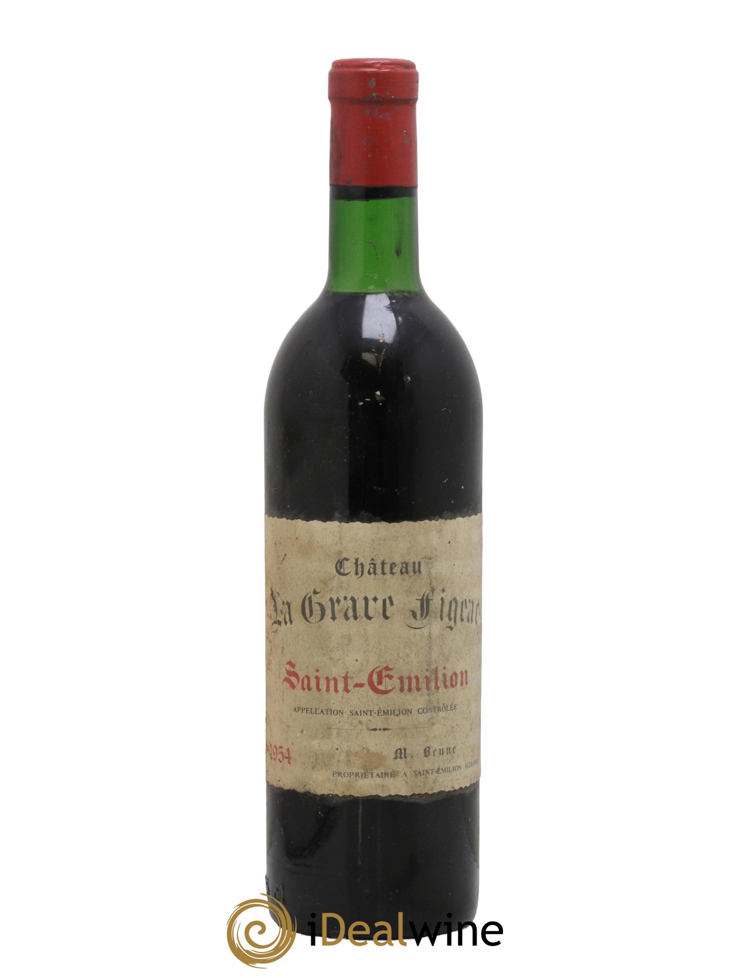 Bordeaux La Grave Figeac 1954 - Lot de 1 bouteille - 0