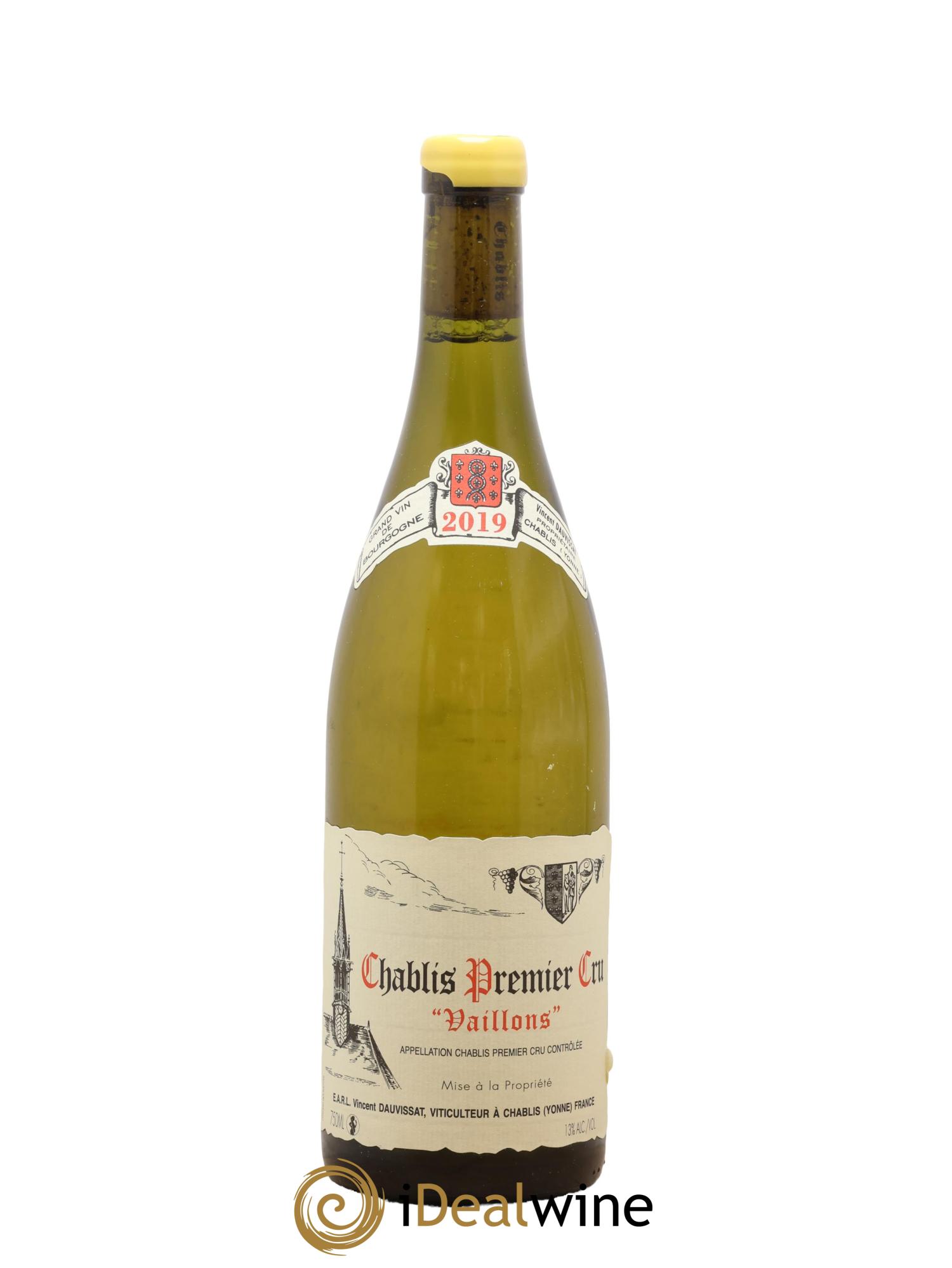 Chablis 1er Cru Vaillons Vincent Dauvissat (Domaine) 2019 - Lot de 1 bouteille - 0