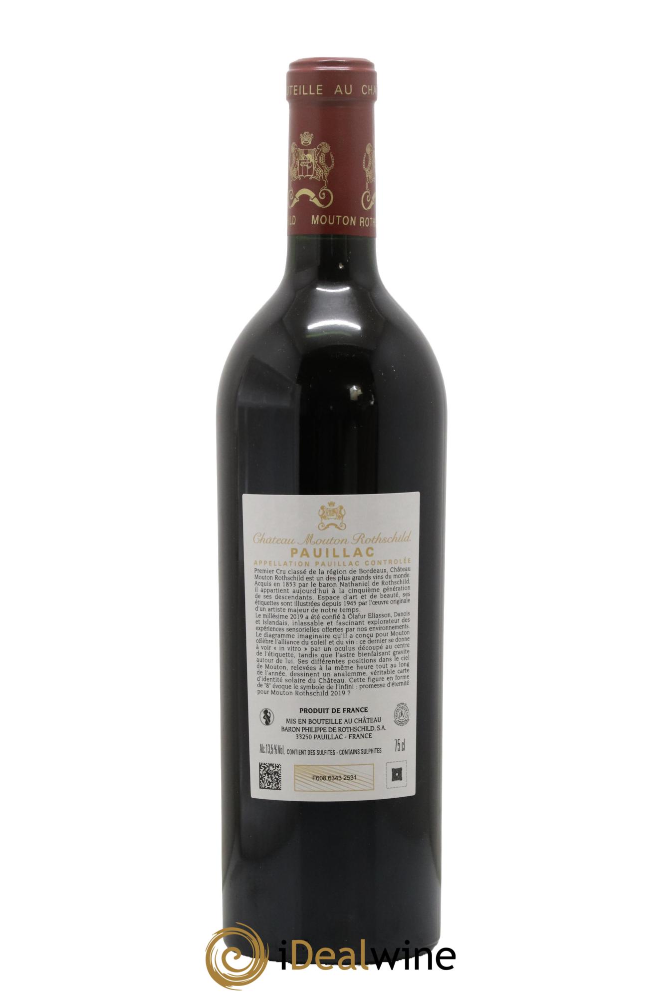 Château Mouton Rothschild 1er Grand Cru Classé 2019 - Lot of 1 bottle - 1