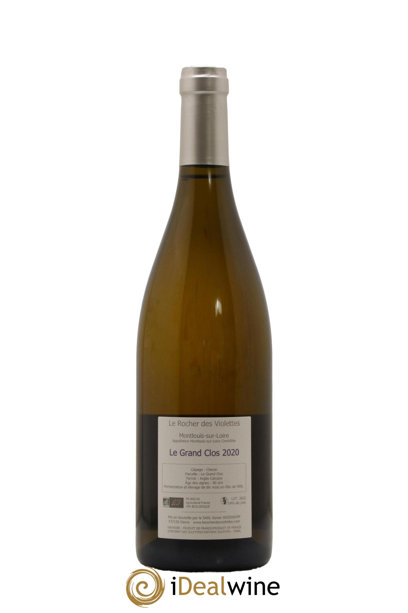 Montlouis-sur-Loire Le Grand Clos (anciennement La Négrette) Le Rocher des Violettes 2020 - Lot de 1 bouteille - 1
