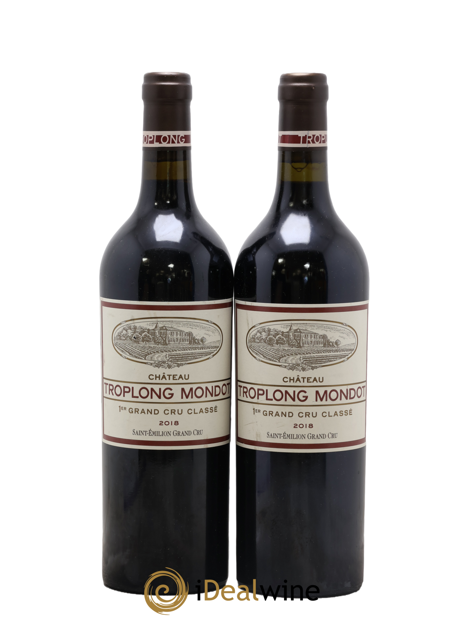 Château Troplong Mondot 1er Grand Cru Classé B 2018 - Lot de 2 bouteilles - 0