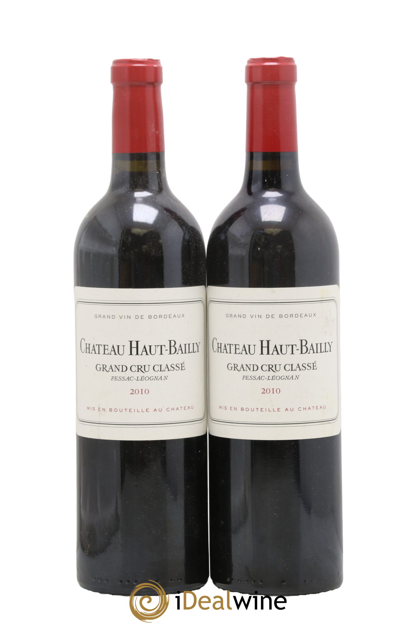 Château Haut-Bailly Cru Classé de Graves 2010 - Lotto di 2 bottiglie - 0