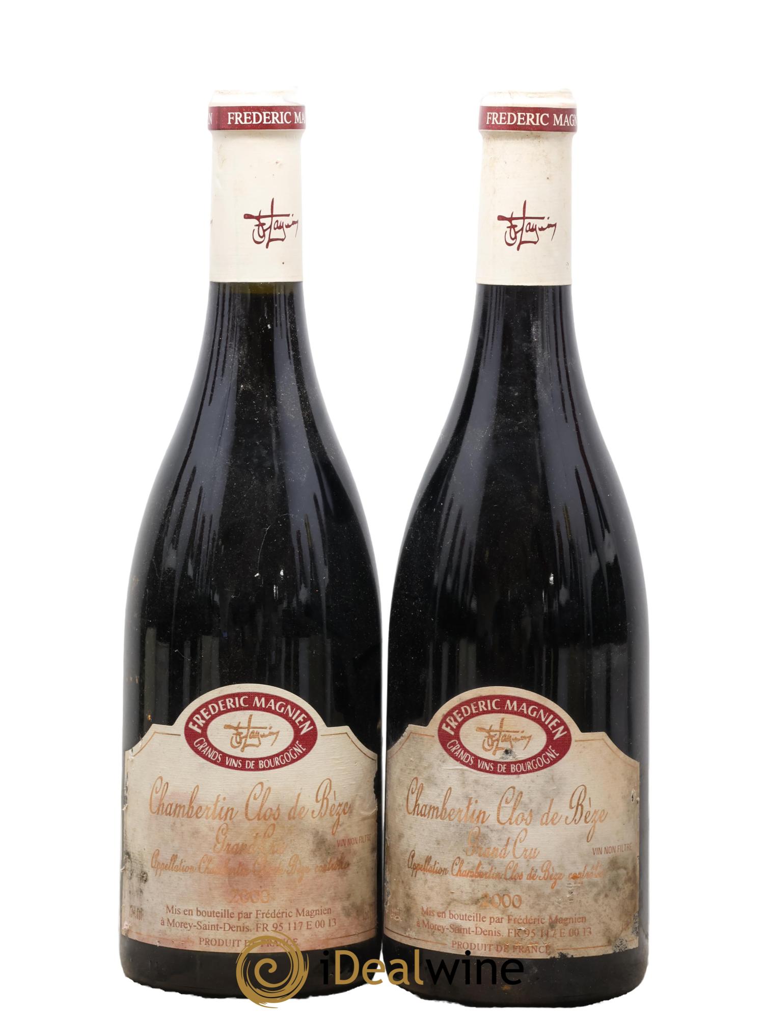 Chambertin Clos de Bèze Grand Cru Frédéric Magnien 2000 - Lotto di 2 bottiglie - 0
