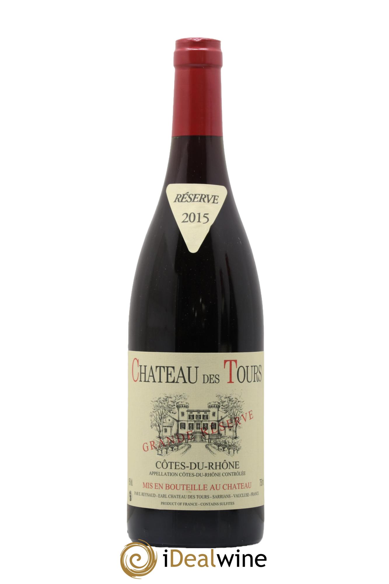 Côtes-du-Rhône Château des Tours Grande Réserve Emmanuel Reynaud 2015 - Lot de 1 bouteille - 0