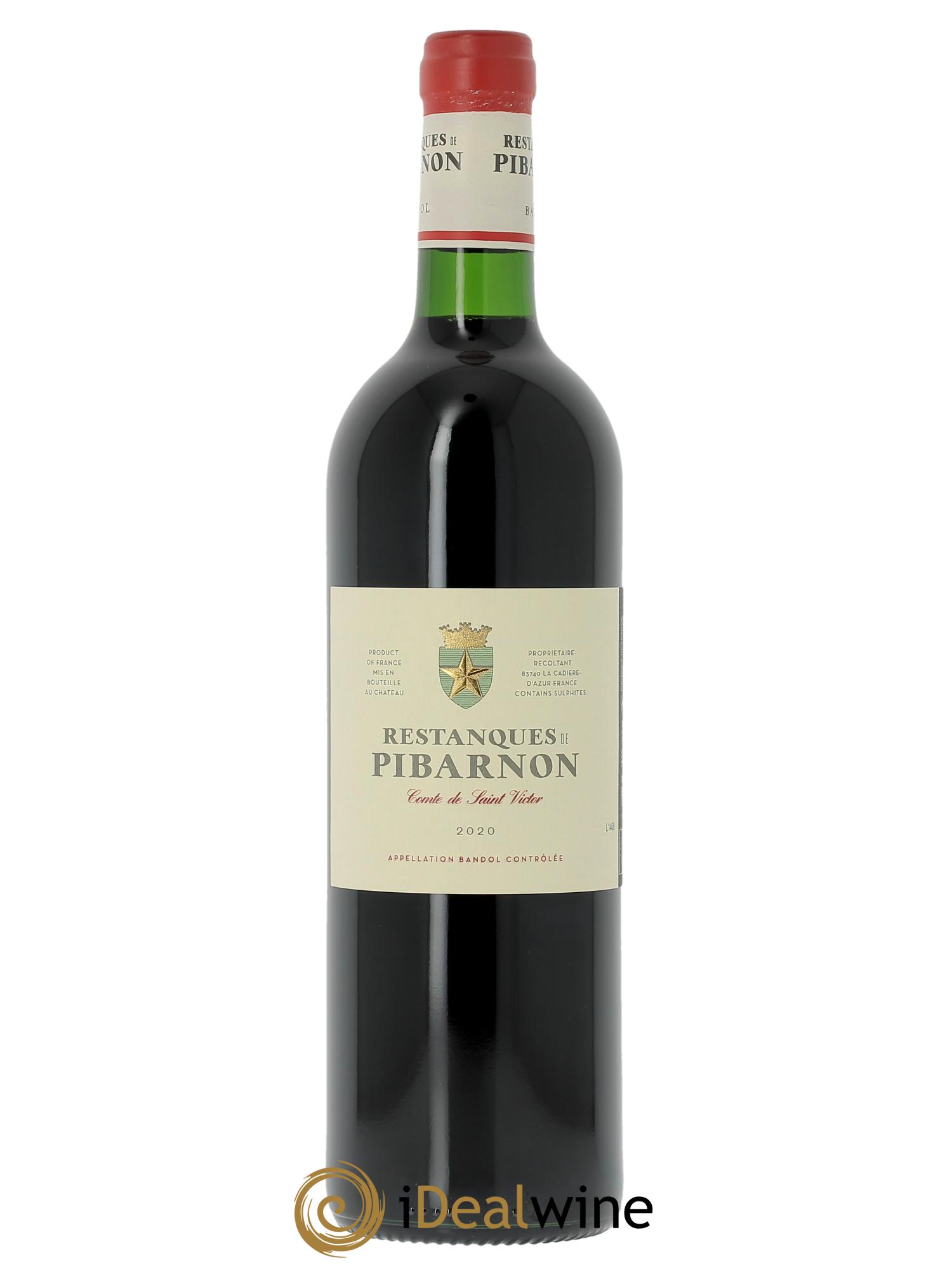 Bandol Château de Pibarnon Les Restanques de Pibarnon Comte de Saint-Victor 2020 - Lot of 1 bottle - 0