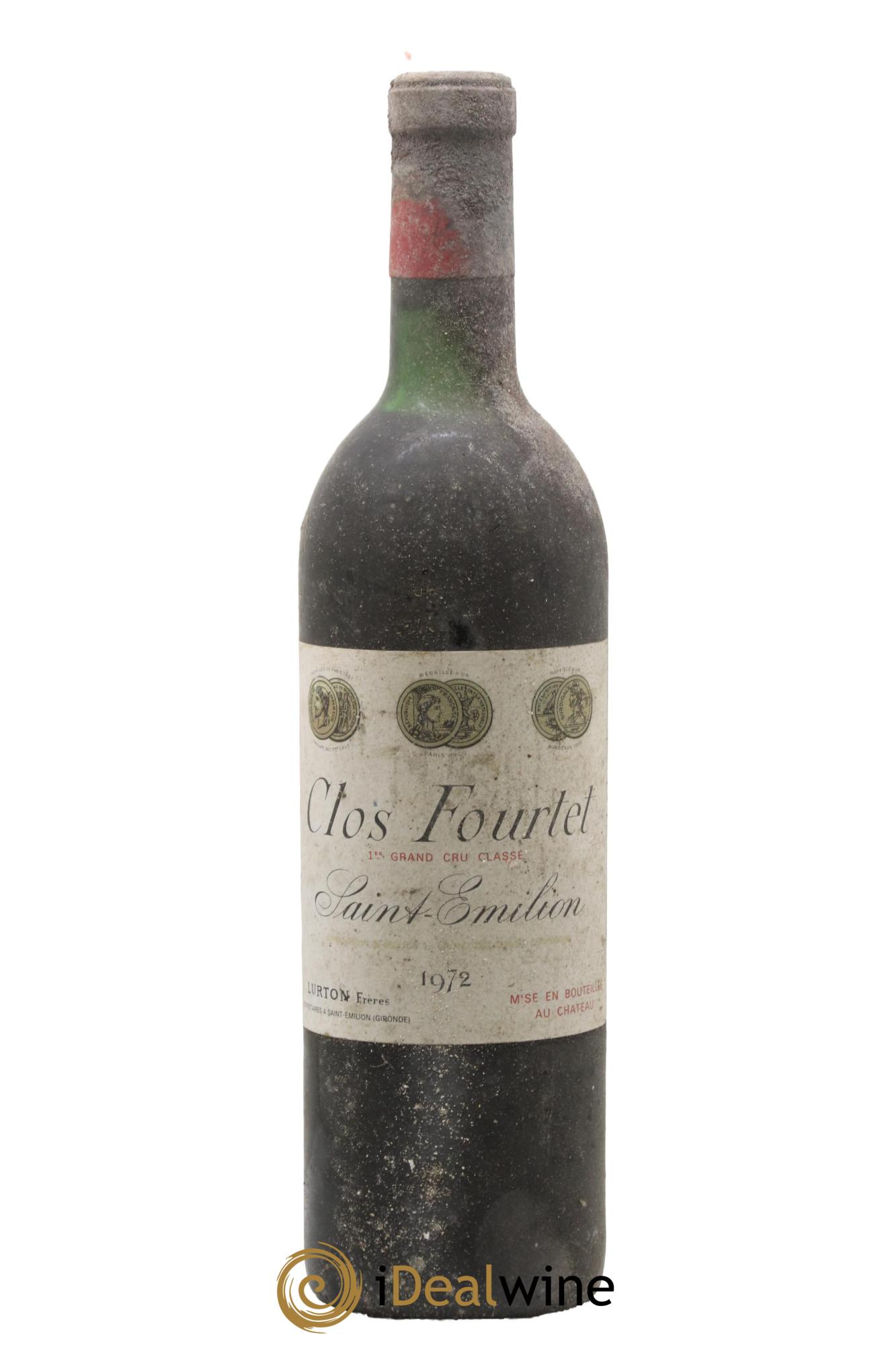 Clos Fourtet 1er Grand Cru Classé B 1972 - Lot de 1 bouteille - 0