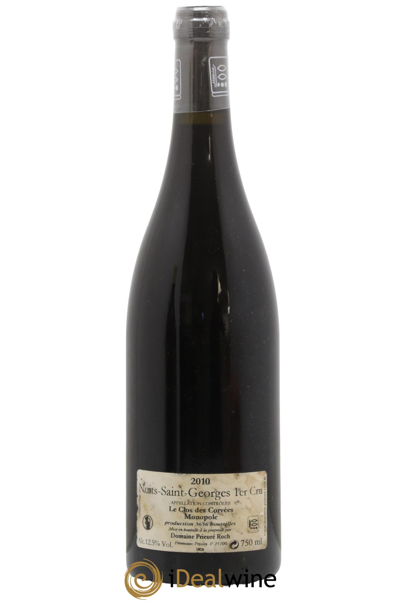 Nuits-Saint-Georges 1er Cru Le Clos des Corvées Prieuré Roch 2010 - Lot de 1 bouteille - 1