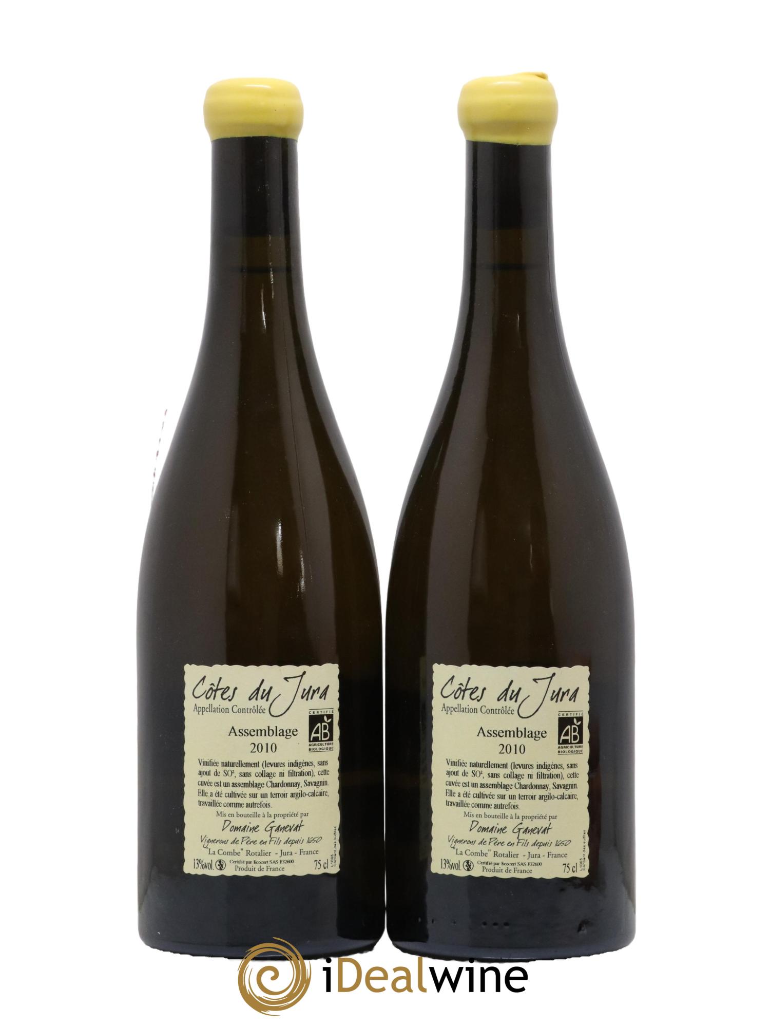Côtes du Jura Cuvée Orégane Jean-François Ganevat (Domaine) 2010 - Lot de 2 bouteilles - 1