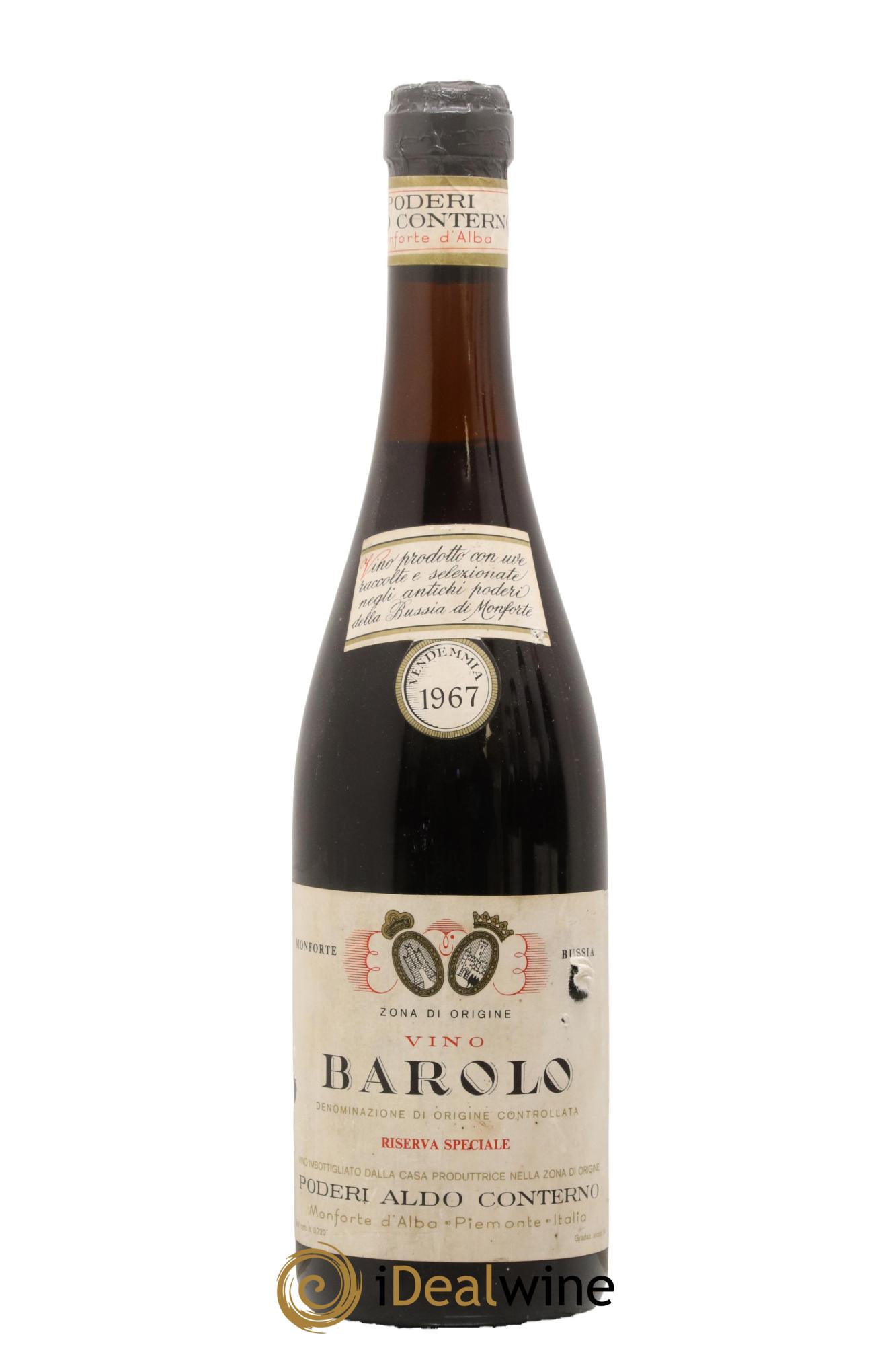 Barolo DOCG Riserva Speciale Granbussia Aldo Conterno 1967 - Lot of 1 bottle - 0