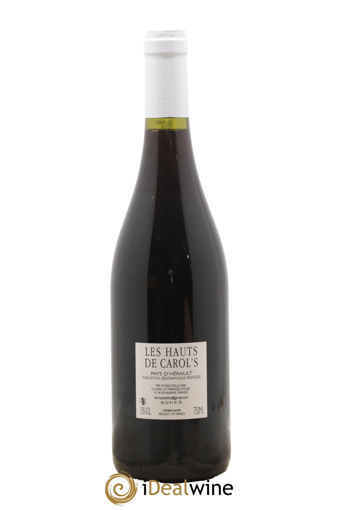 IGP Pays d'Hérault Les Hauts de Carol's Terrasse d'Elise (Domaine de la) 2020 - Posten von 1 Flasche - 1