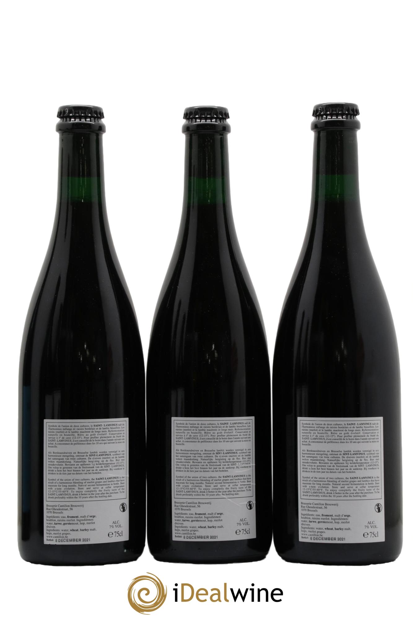 Bière Cantillon Saint Lamvinus - Lot de 3 bouteilles - 1