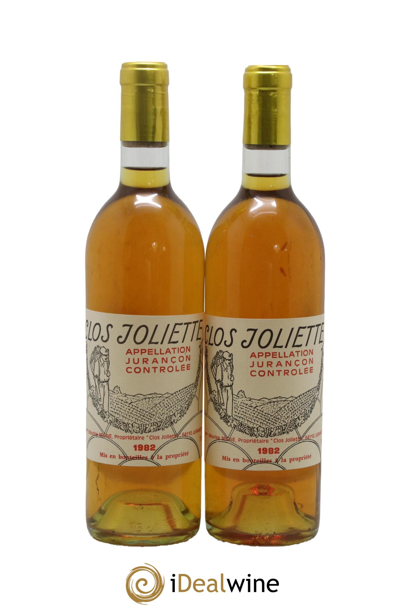 Jurançon Clos Joliette 1982 - Lotto di 2 bottiglie - 0