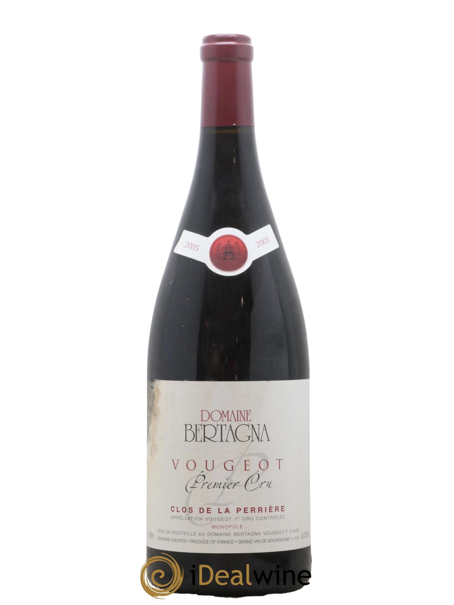 Vougeot 1er Cru Clos de La Perrière Monopole Bertagna 2005 - Lot de 1 magnum - 0