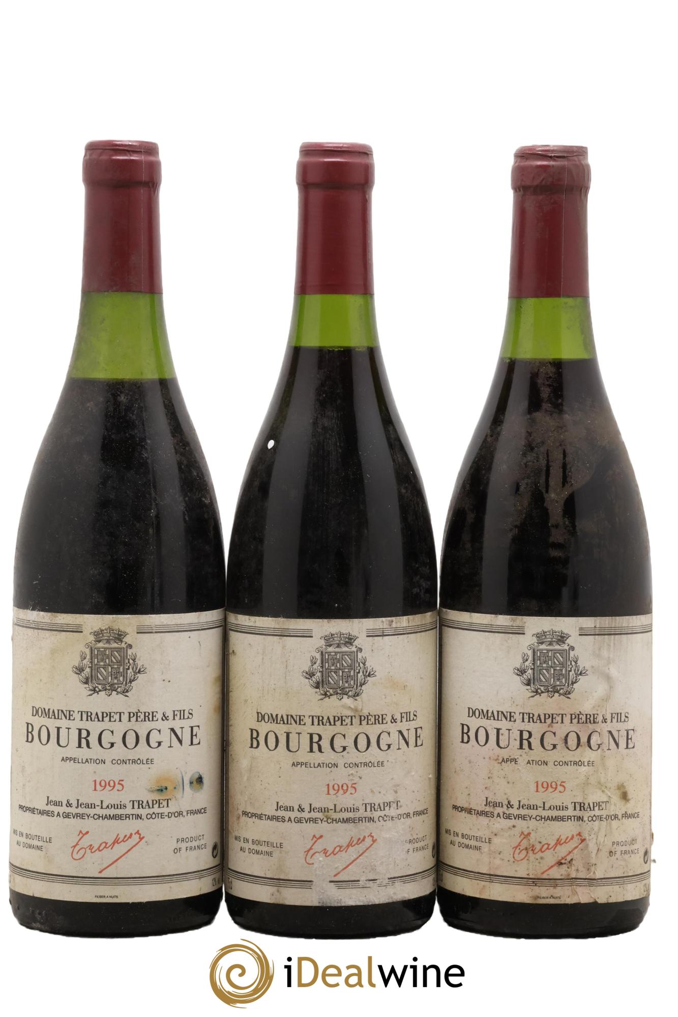 Bourgogne Domaine Trapet 1995 - Lotto di 3 bottiglie - 0