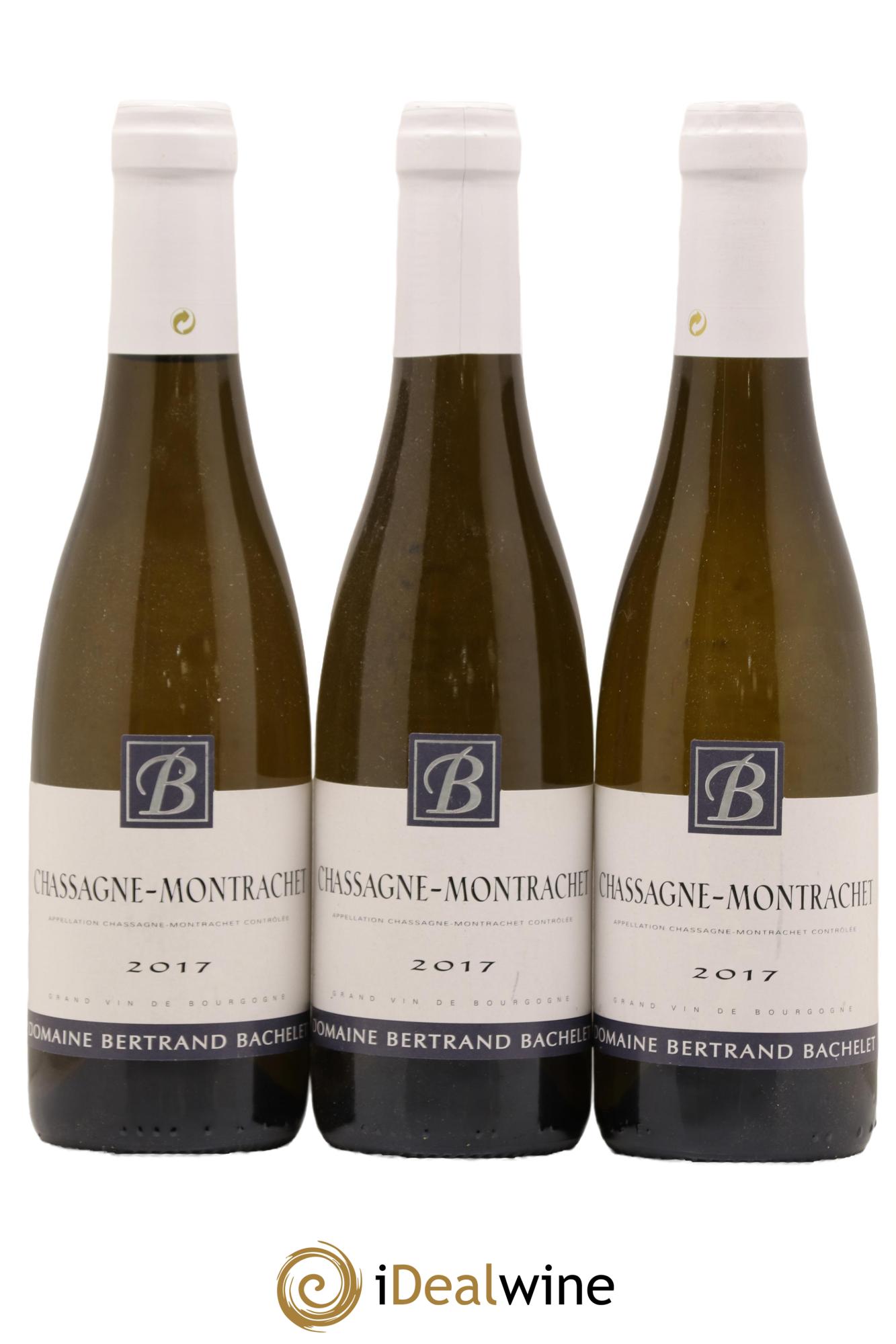 Chassagne-Montrachet Domaine Bertand Bachelet 2017 - Lot de 3 demi bouteilles - 0