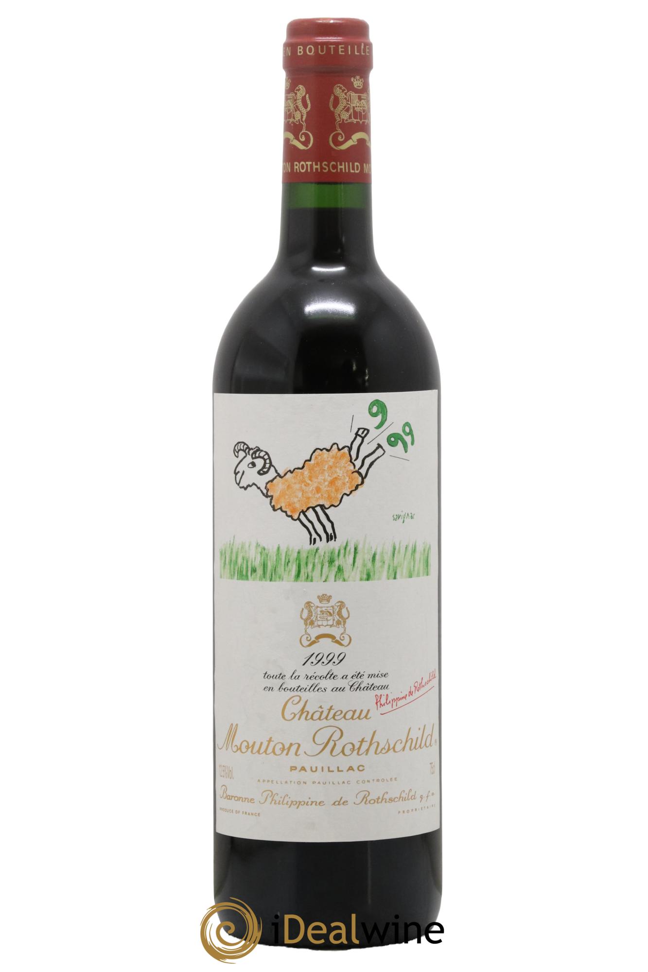 Château Mouton Rothschild 1er Grand Cru Classé 1999 - Lot of 1 bottle - 0