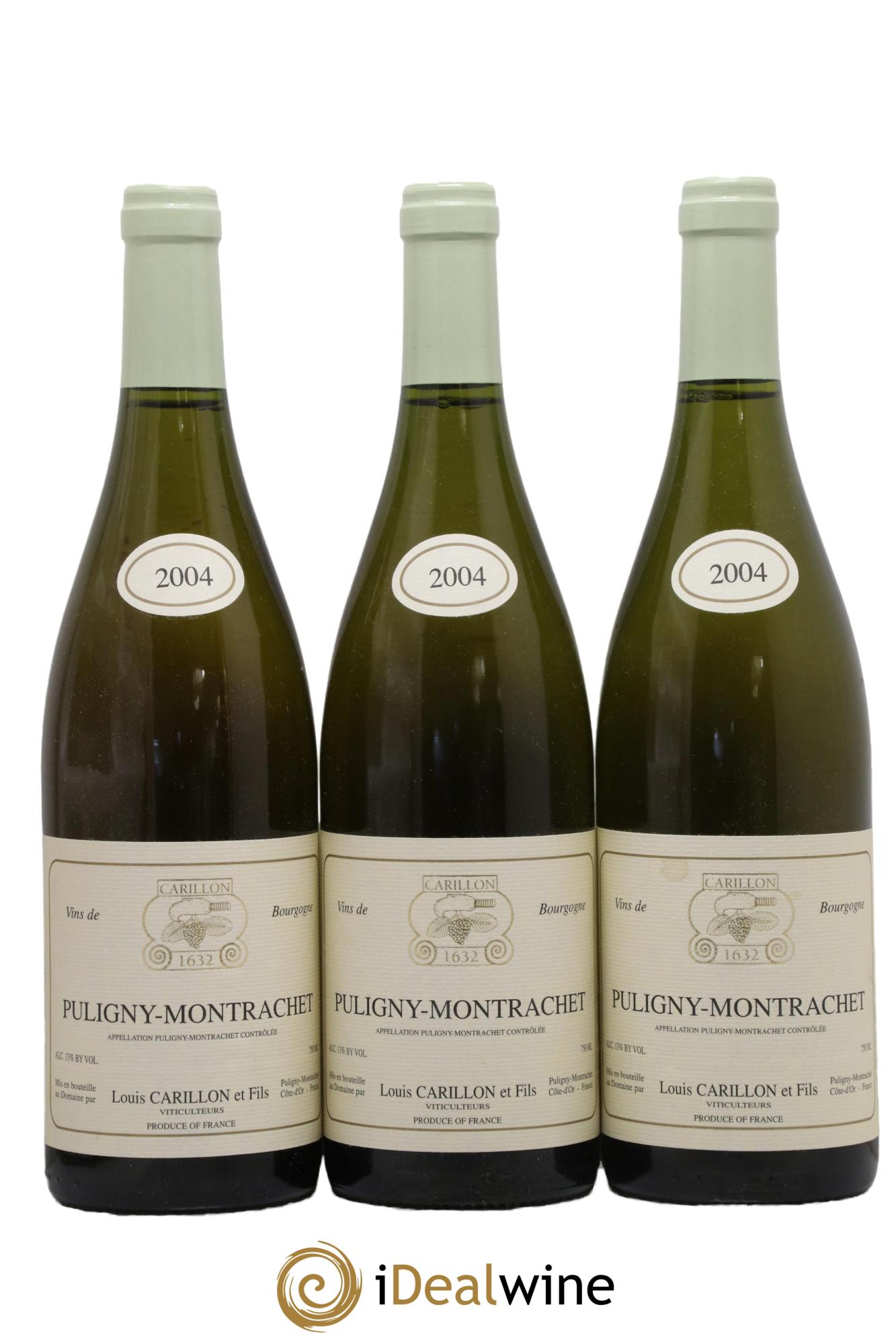 Puligny-Montrachet Louis Carillon & Fils 2004 - Lot de 3 bouteilles - 0