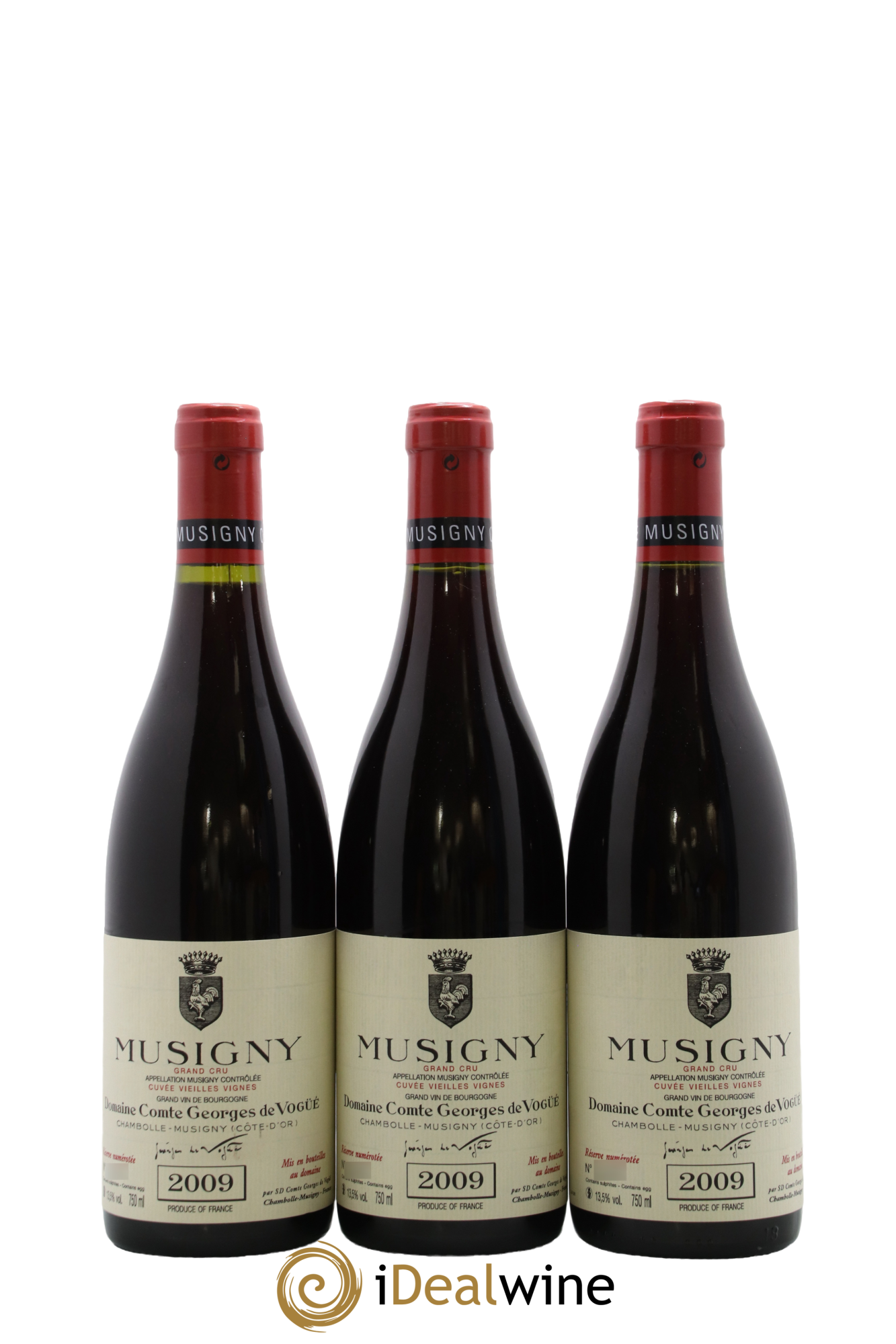 Musigny Grand Cru Cuvée Vieilles Vignes Comte Georges de Vogüé 2009 - Lot de 6 bouteilles - 1
