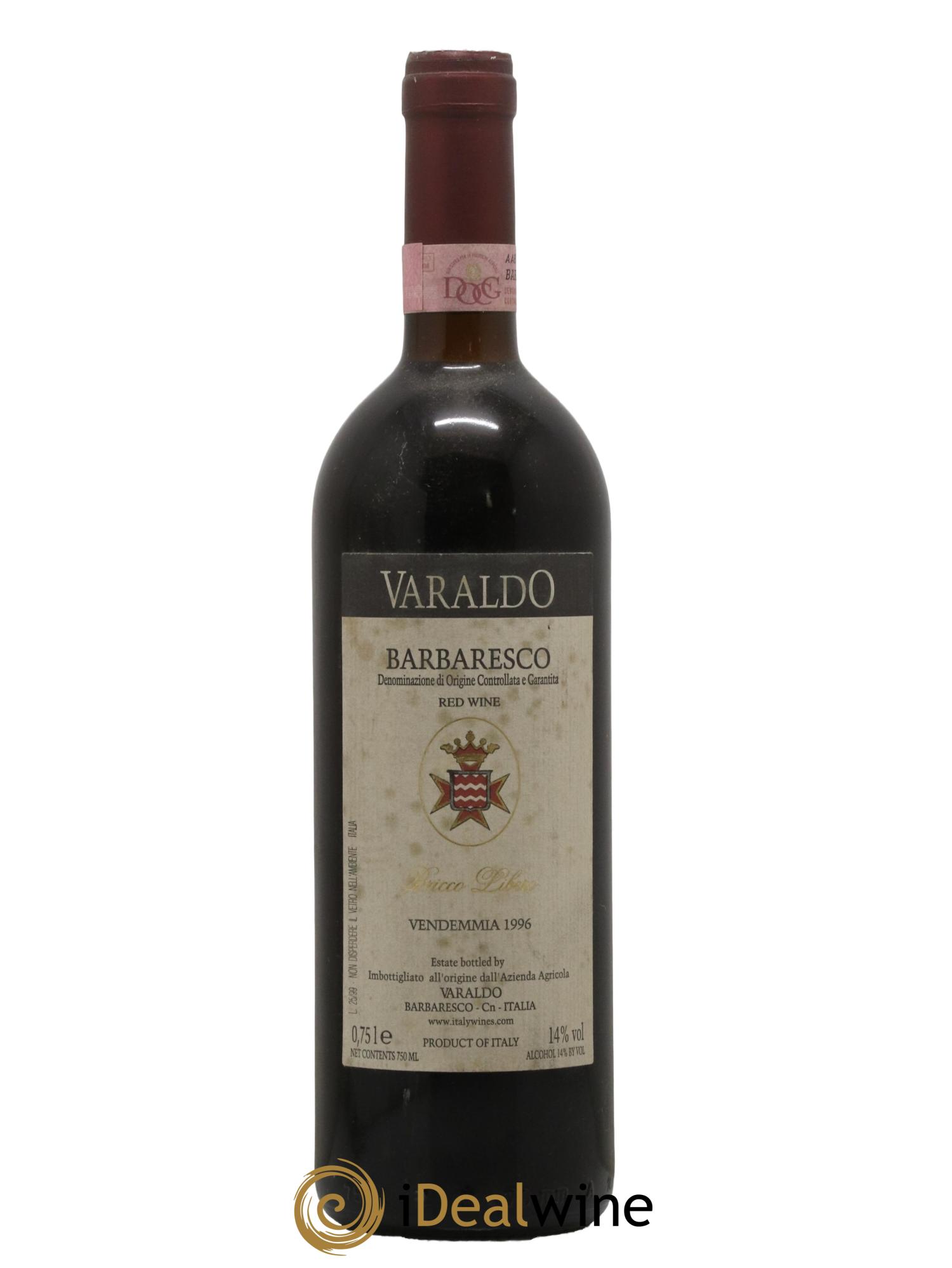 Barbaresco DOCG Bricco Libero Varaldo 1996 - Lot de 1 bouteille - 0