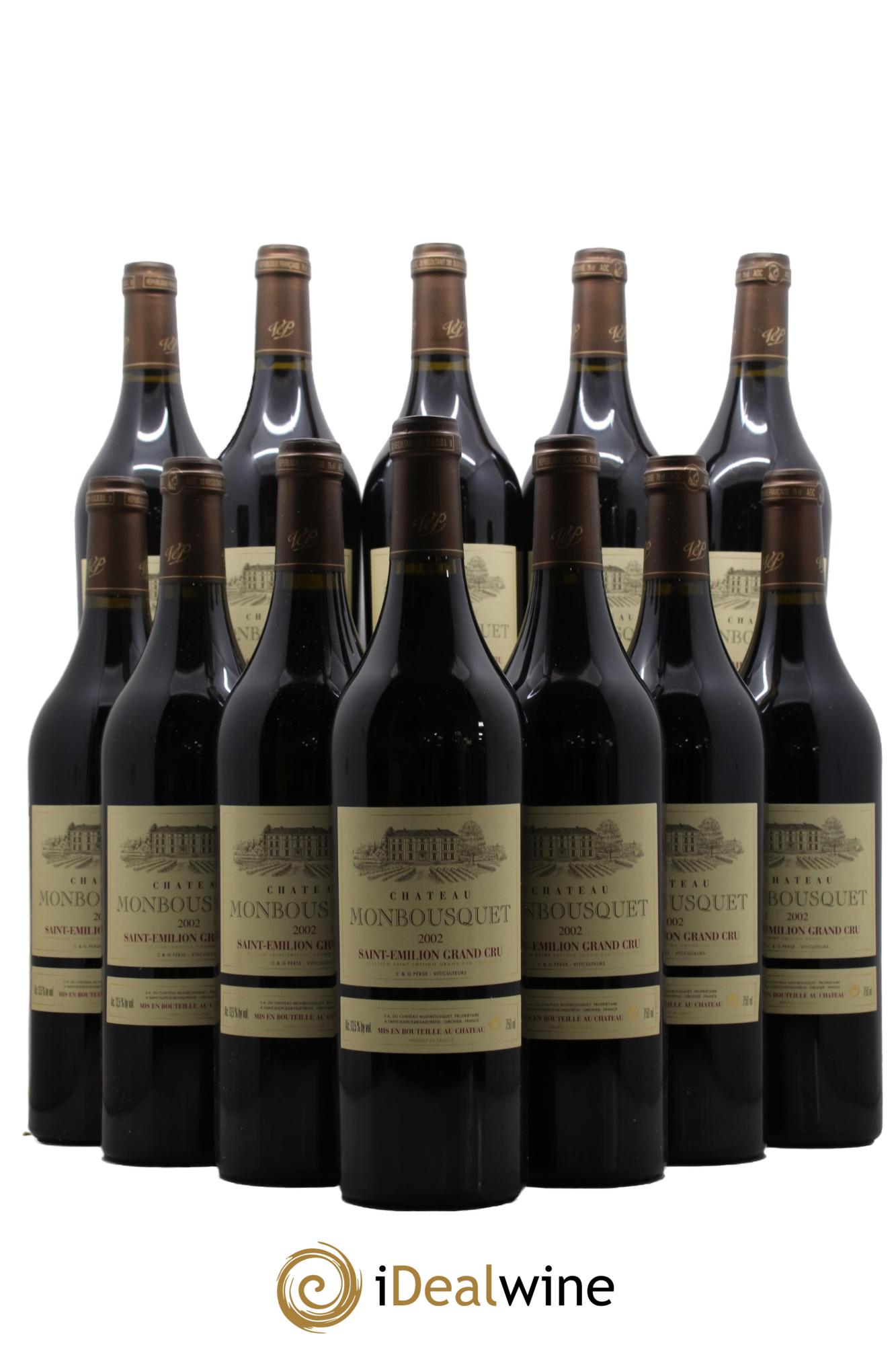 Château Monbousquet Grand Cru Classé 2002 - Lot de 12 bouteilles - 0
