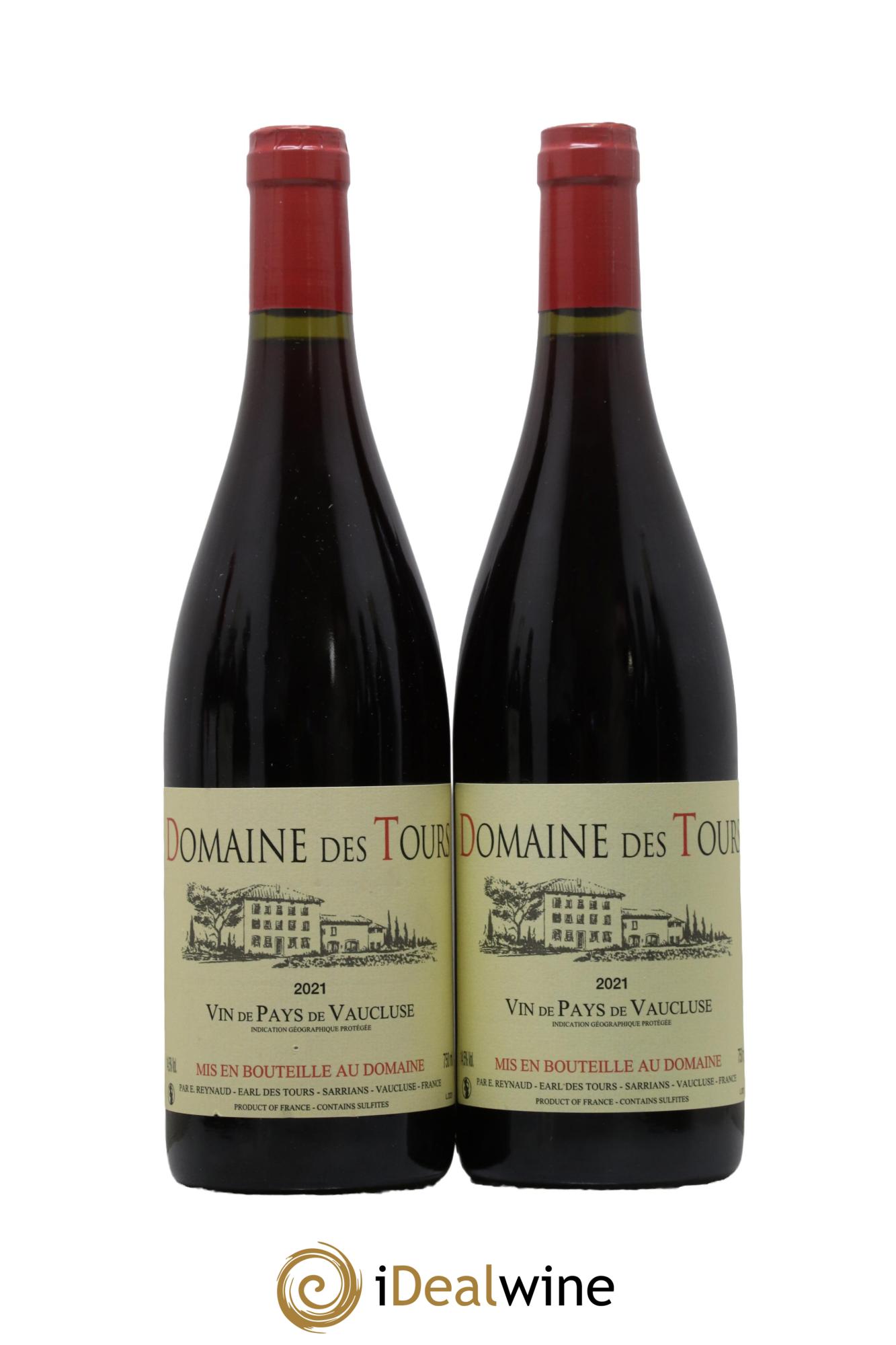 Vaucluse (Vin de Pays de Vaucluse) Domaine des Tours Emmanuel Reynaud 2021 - Lot de 2 bouteilles - 0