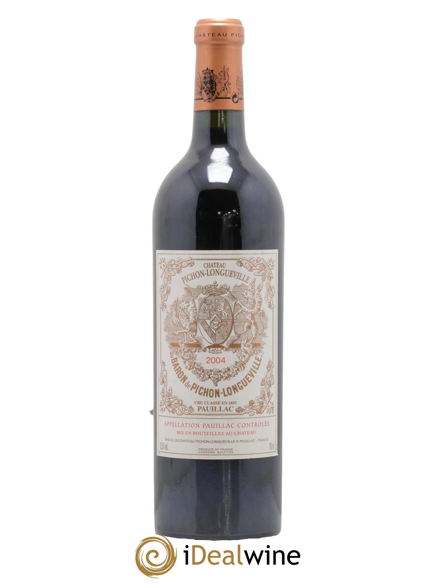 Pichon Longueville Baron 2ème Grand Cru Classé 2004 - Lot de 1 bouteille - 0