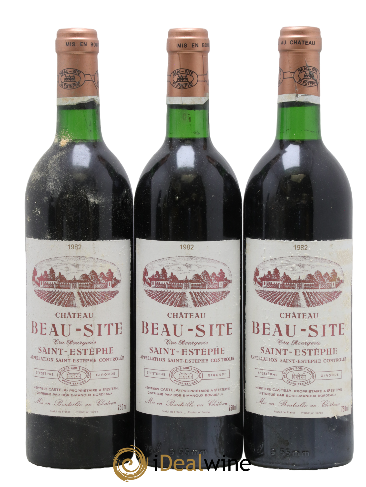 Château Beau Site Cru Bourgeois 1982 - Lotto di 3 bottiglie - 0