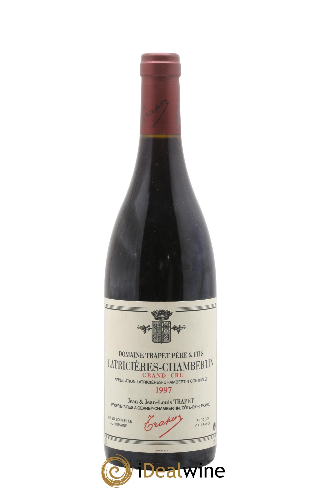 Latricières-Chambertin Grand Cru Domaine Trapet 1997 - Lot de 1 bouteille - 0