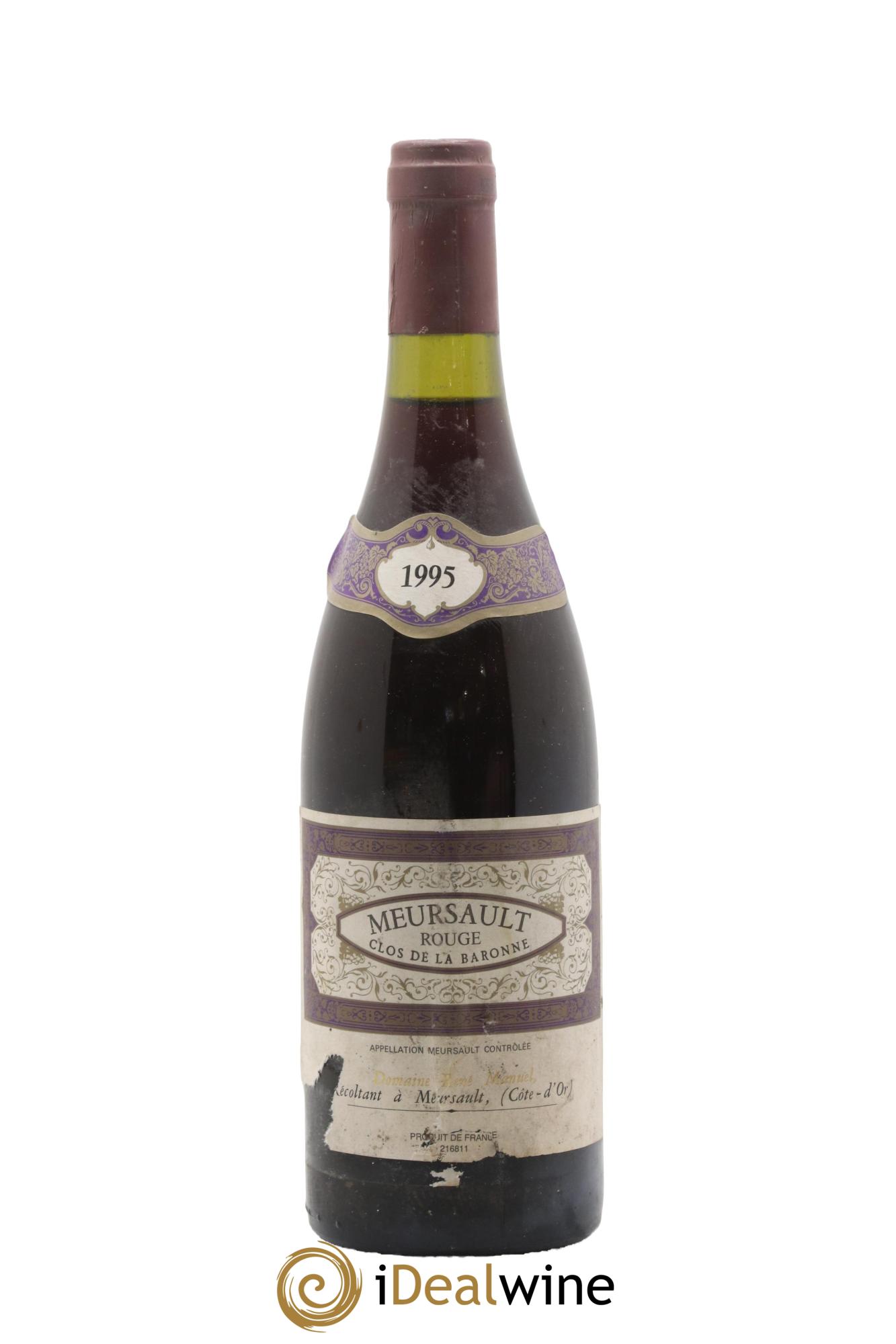 Meursault Clos De La Baronne 1995 - Lot de 1 bouteille - 0