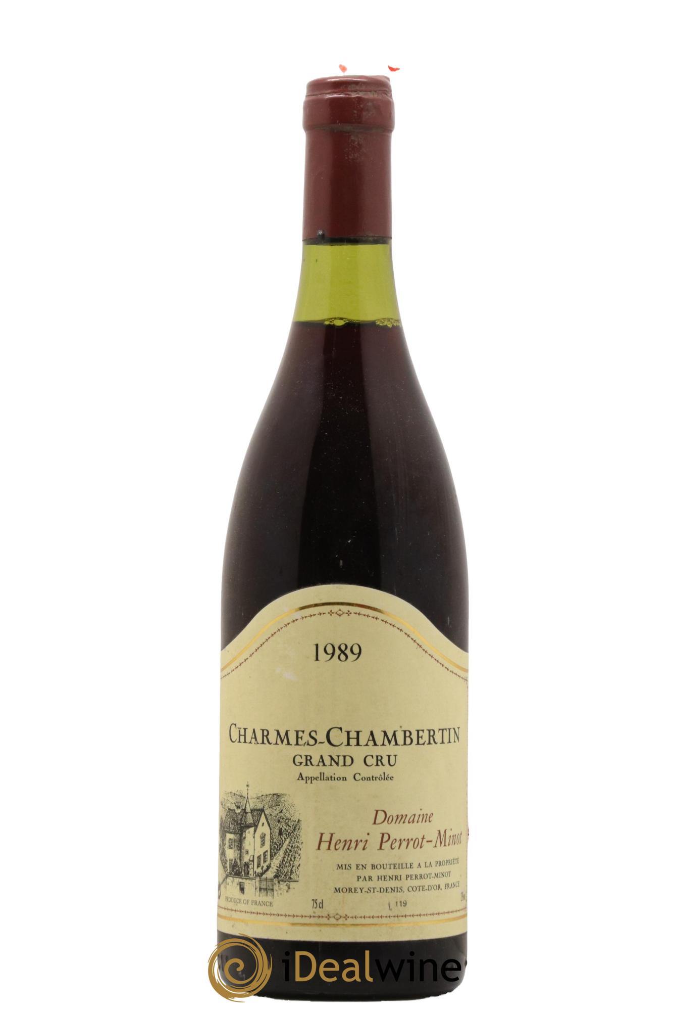 Charmes-Chambertin Grand Cru Henri Perrot Minot 1989 - Lot de 1 bouteille - 0