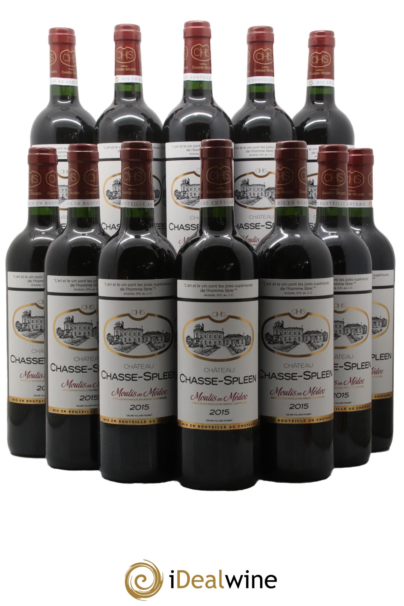Château Chasse Spleen 2015 - Lot of 12 bottles - 0