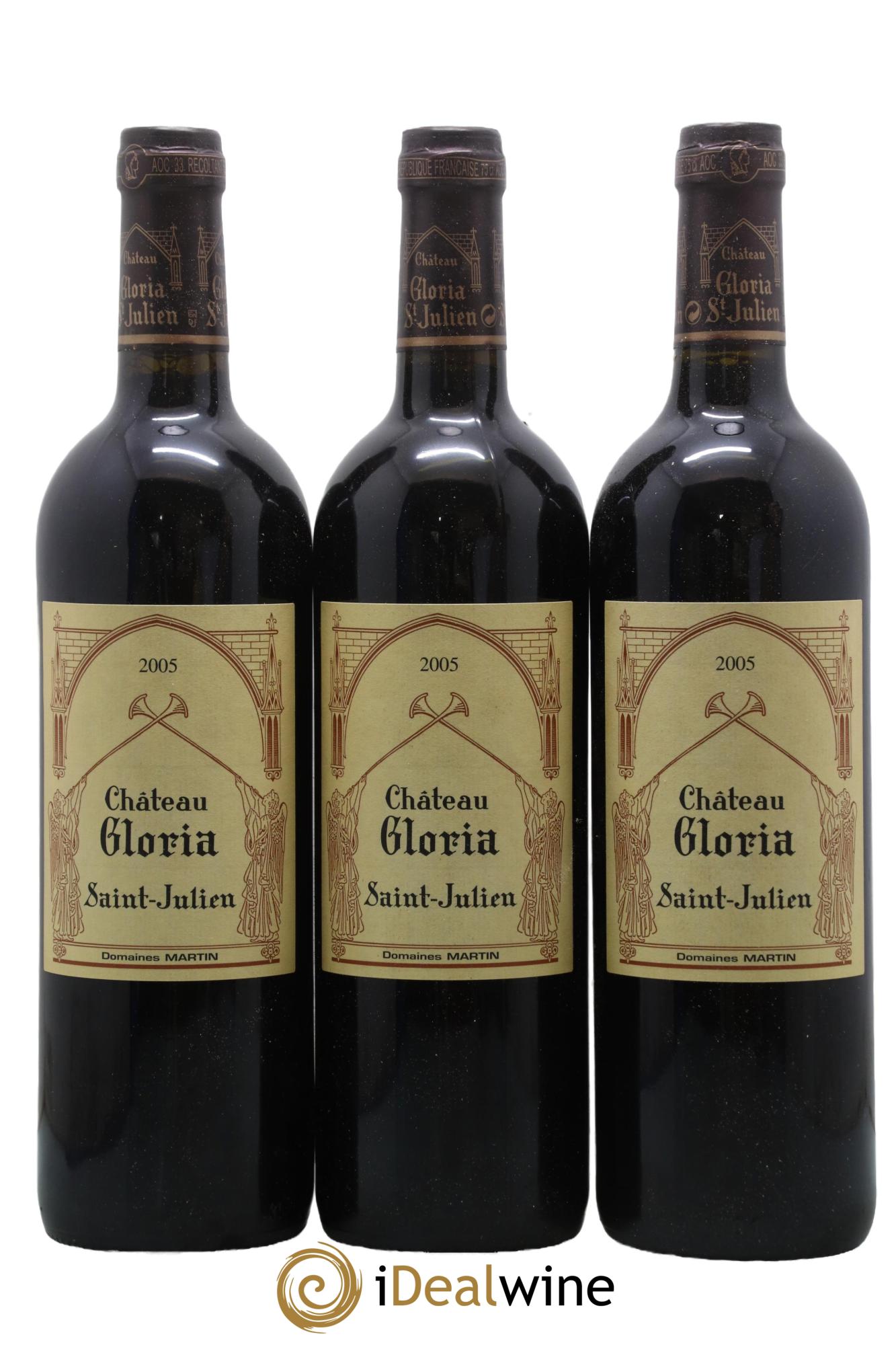Château Gloria 2005 - Lot de 3 bouteilles - 0