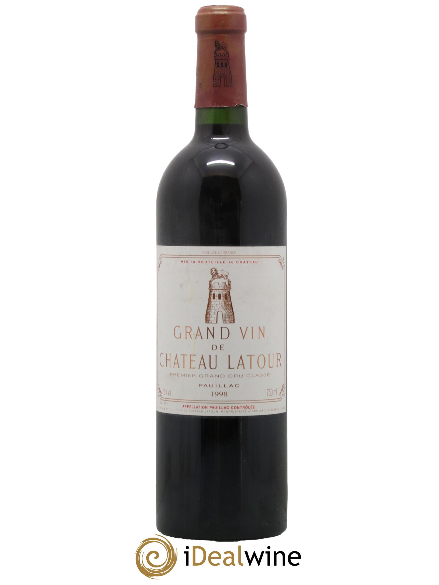 Château Latour 1er Grand Cru Classé 1998 - Lot de 1 bouteille - 0