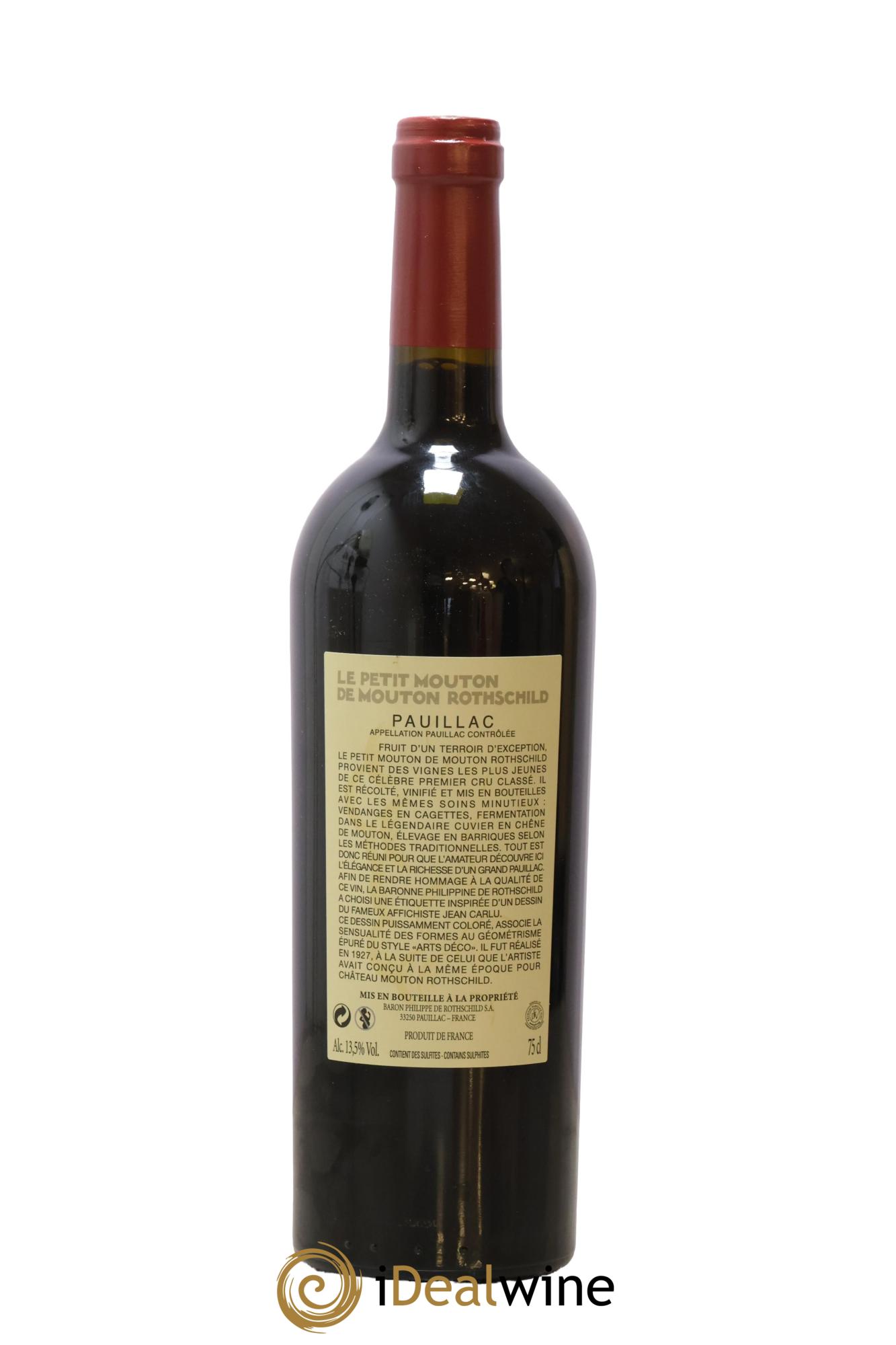 Petit Mouton Second Vin  2016 - Lot de 1 bouteille - 1