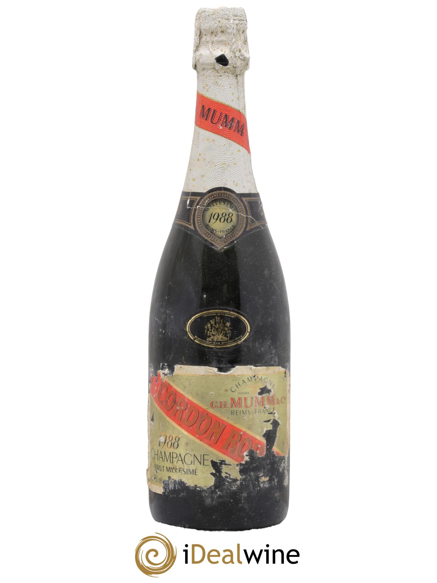 Cordon Rouge Mumm 1988 - Lot de 1 bouteille - 0