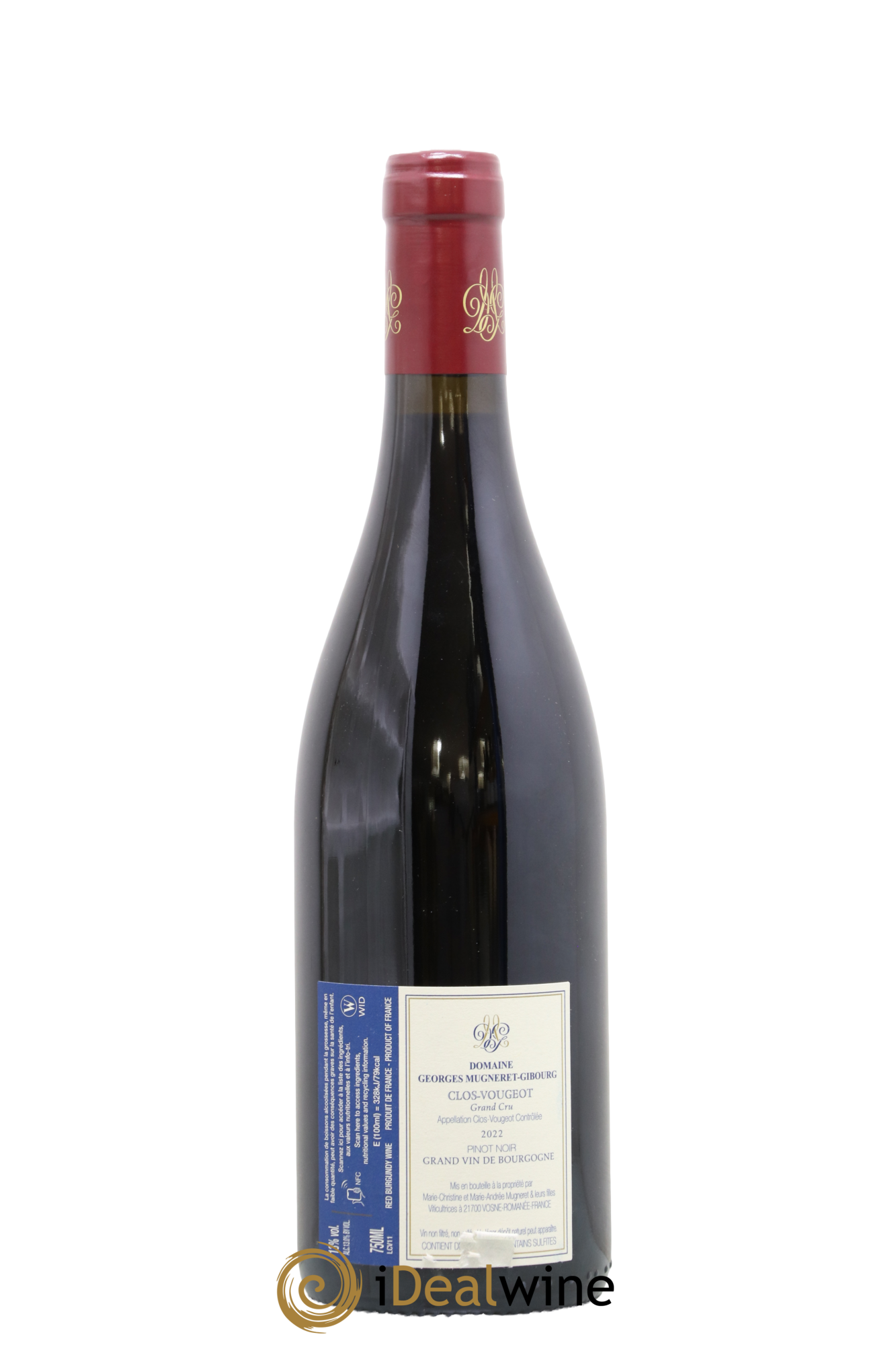 Clos de Vougeot Grand Cru Georges Mugneret-Gibourg (Domaine) 2022 - Lot de 1 bouteille - 1