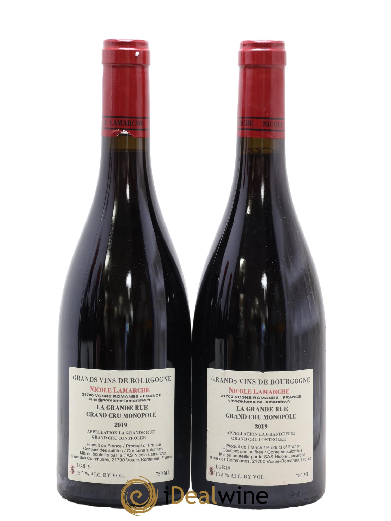 La Grande Rue Grand Cru Lamarche (Domaine) 2019 - Lot de 2 bouteilles - 1