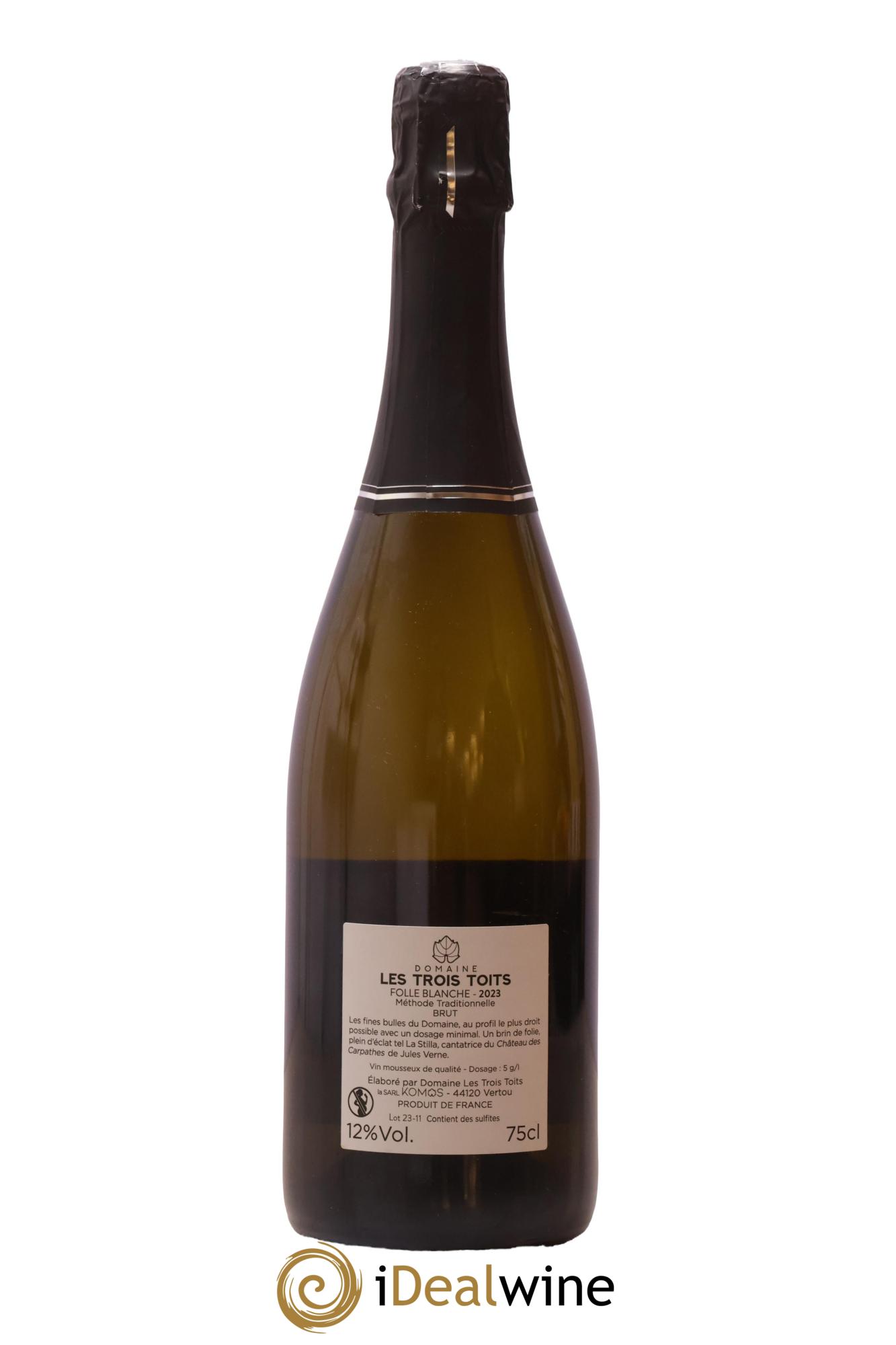 Vin de France La Stilla Méthode Traditionnelle Les Trois Toits 2023 - Lot de 1 bouteille - 1