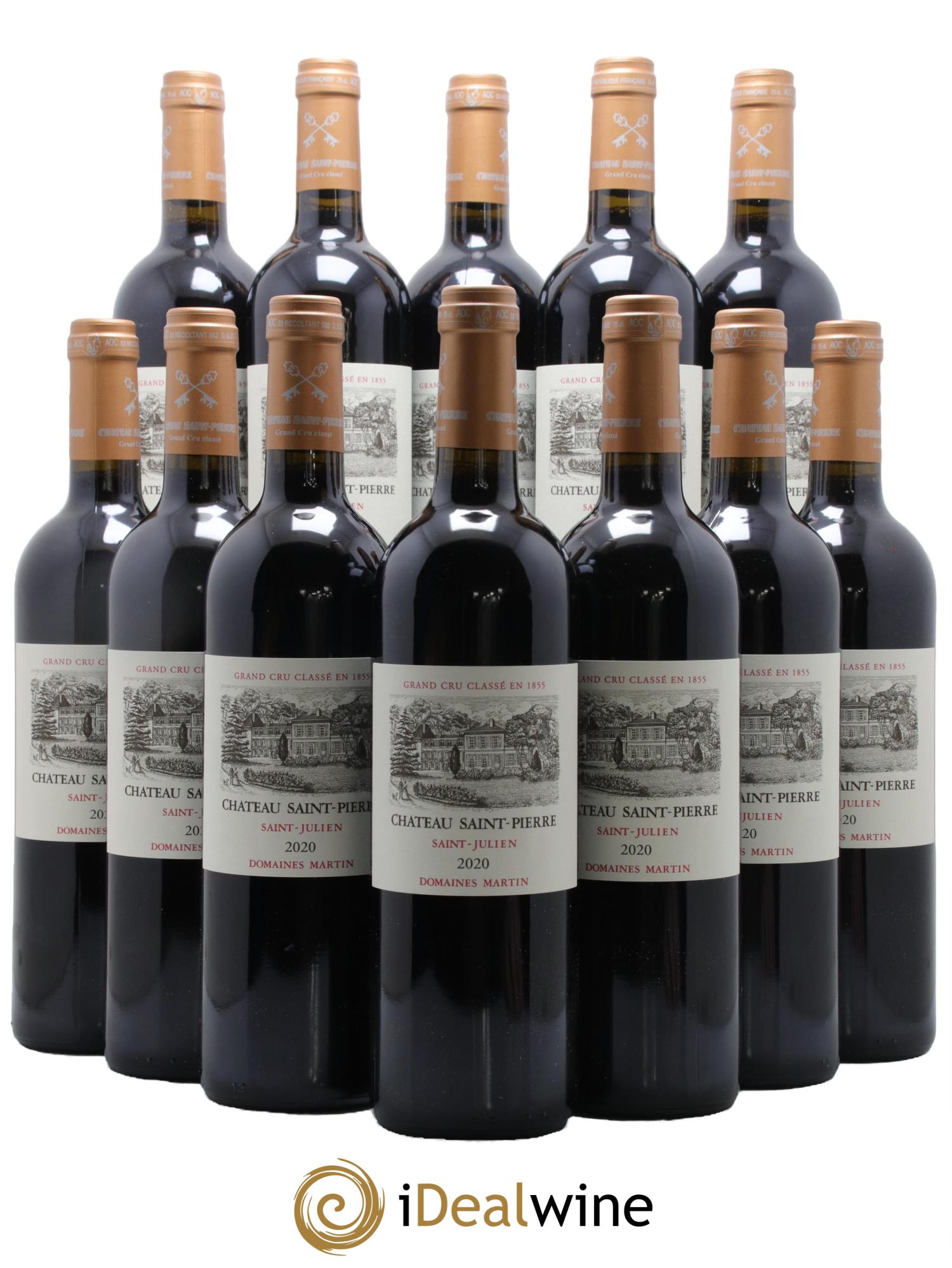 Château Saint-Pierre 4ème Grand Cru Classé 2020 - Lot de 12 bouteilles - 0