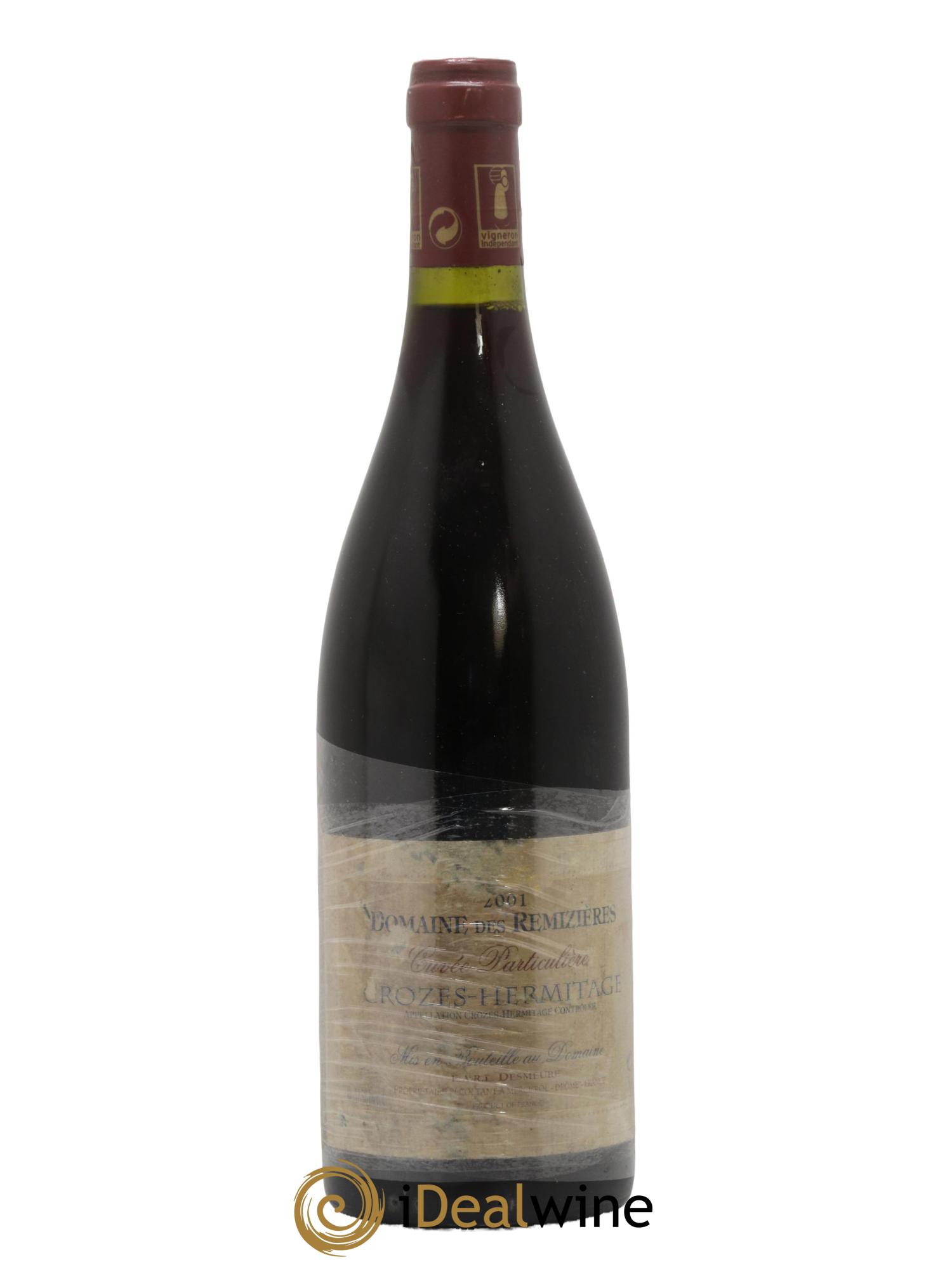 Crozes-Hermitage Cuvée Particuliere Domaine Des Remizières 2001 - Lot de 1 bouteille - 0