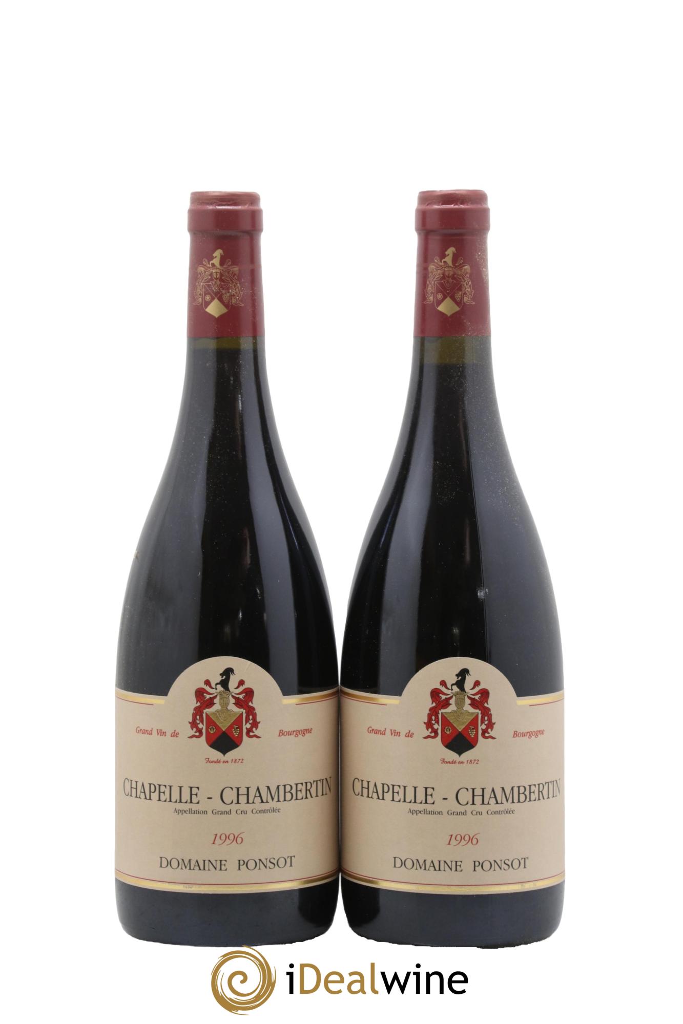Chapelle-Chambertin Grand Cru Ponsot (Domaine) 1996 - Lot de 2 bouteilles - 0