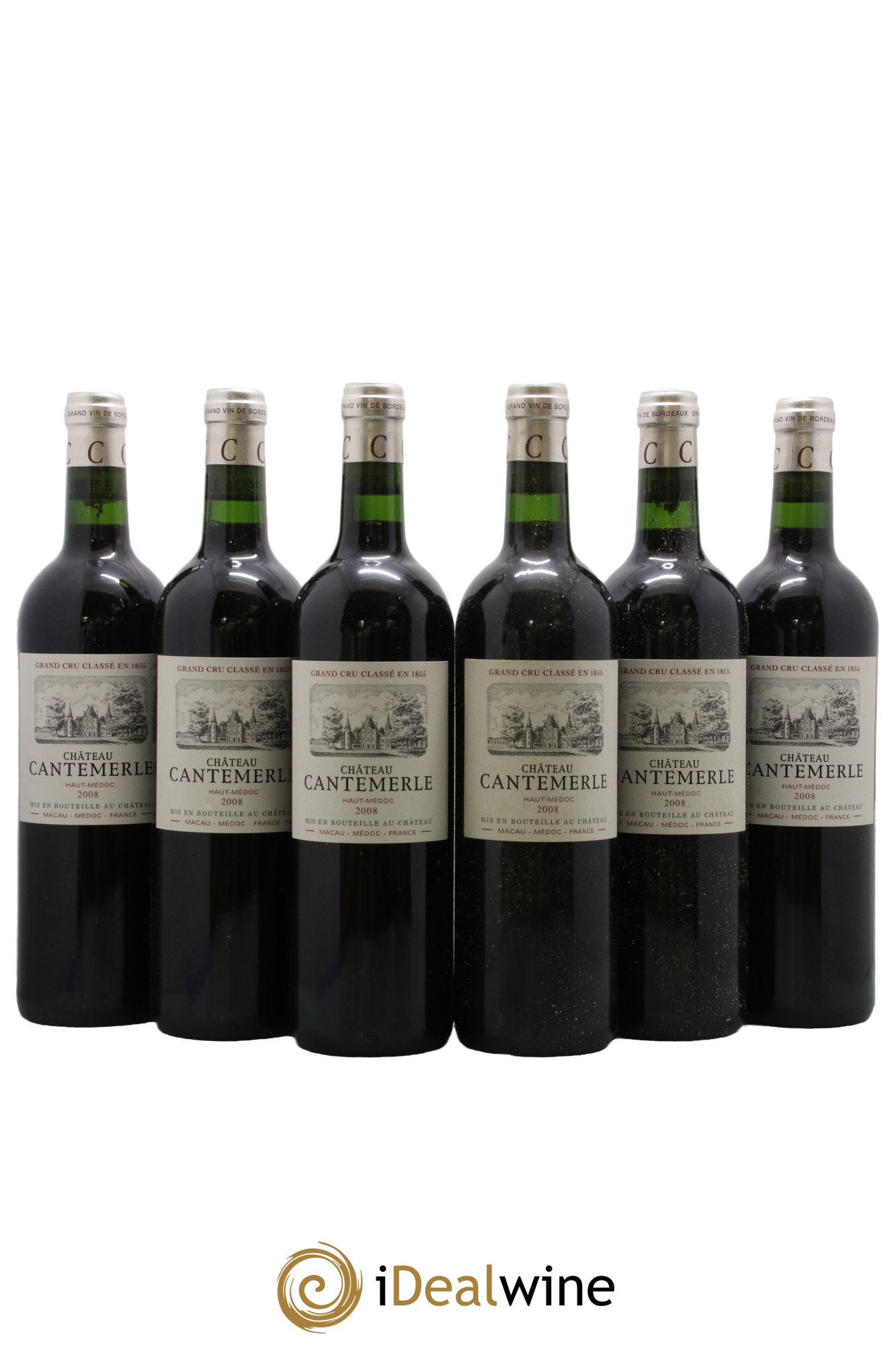 Château Cantemerle 5ème Grand Cru Classé 2008 - Lot of 6 bottles - 0